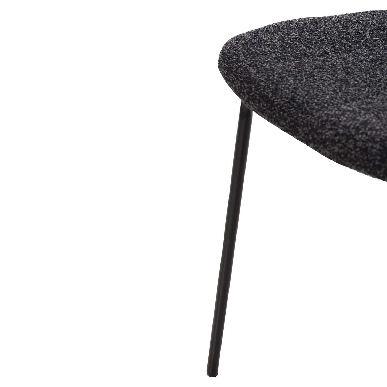 Стол  DORY цвят тъмно сив-черен