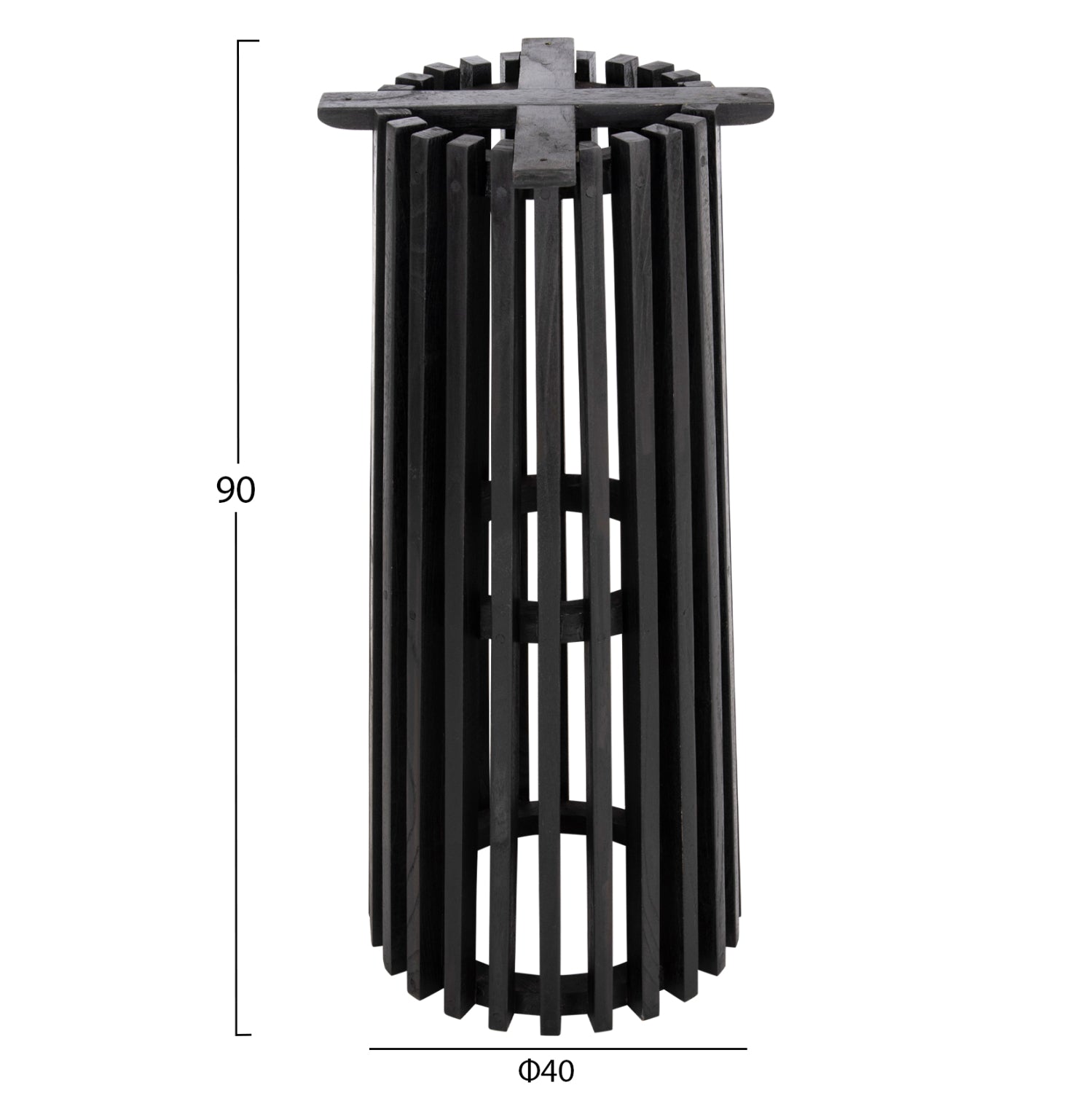 Бар основа за маса Франц Φ40x90 -черен цвят