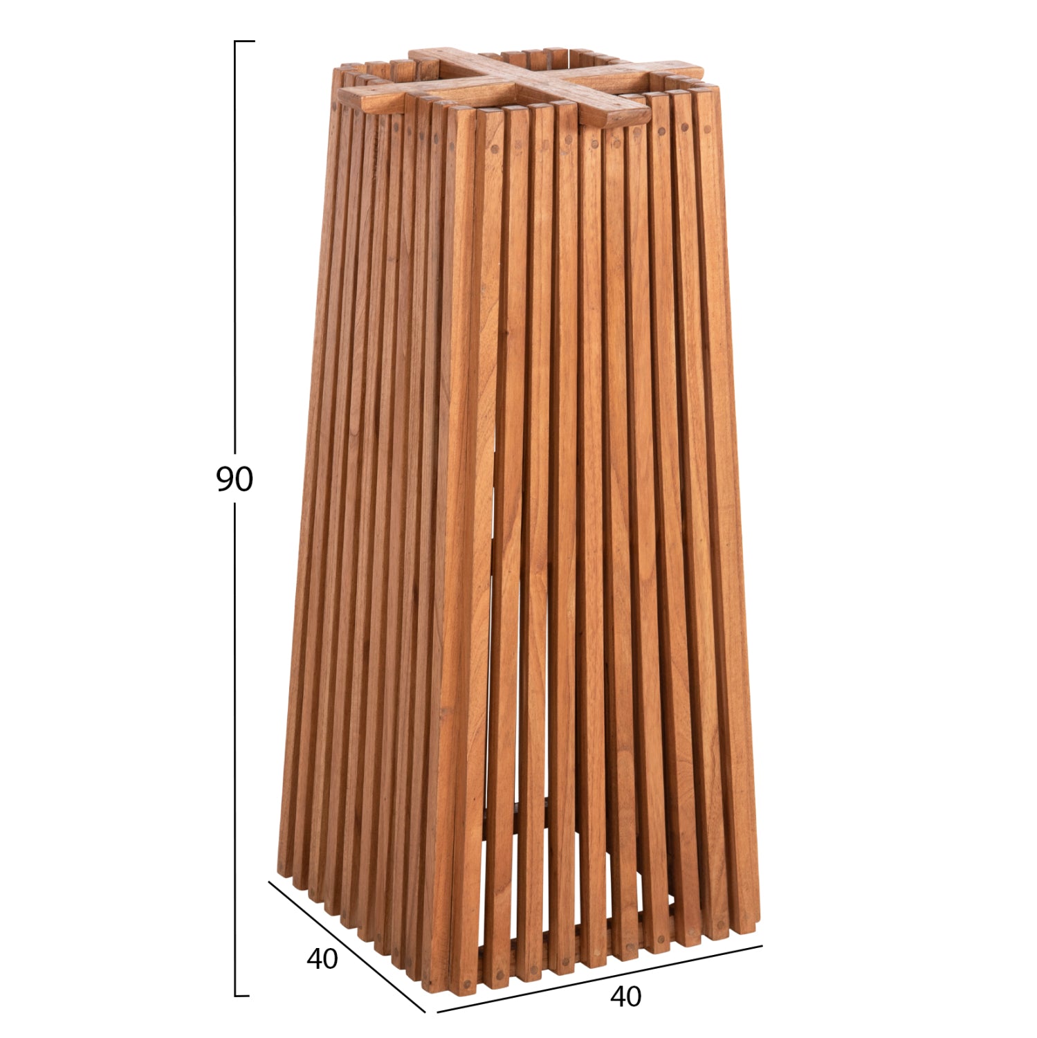 Основа за бар маса  FRANTZ  40x40x90 -дърво минди