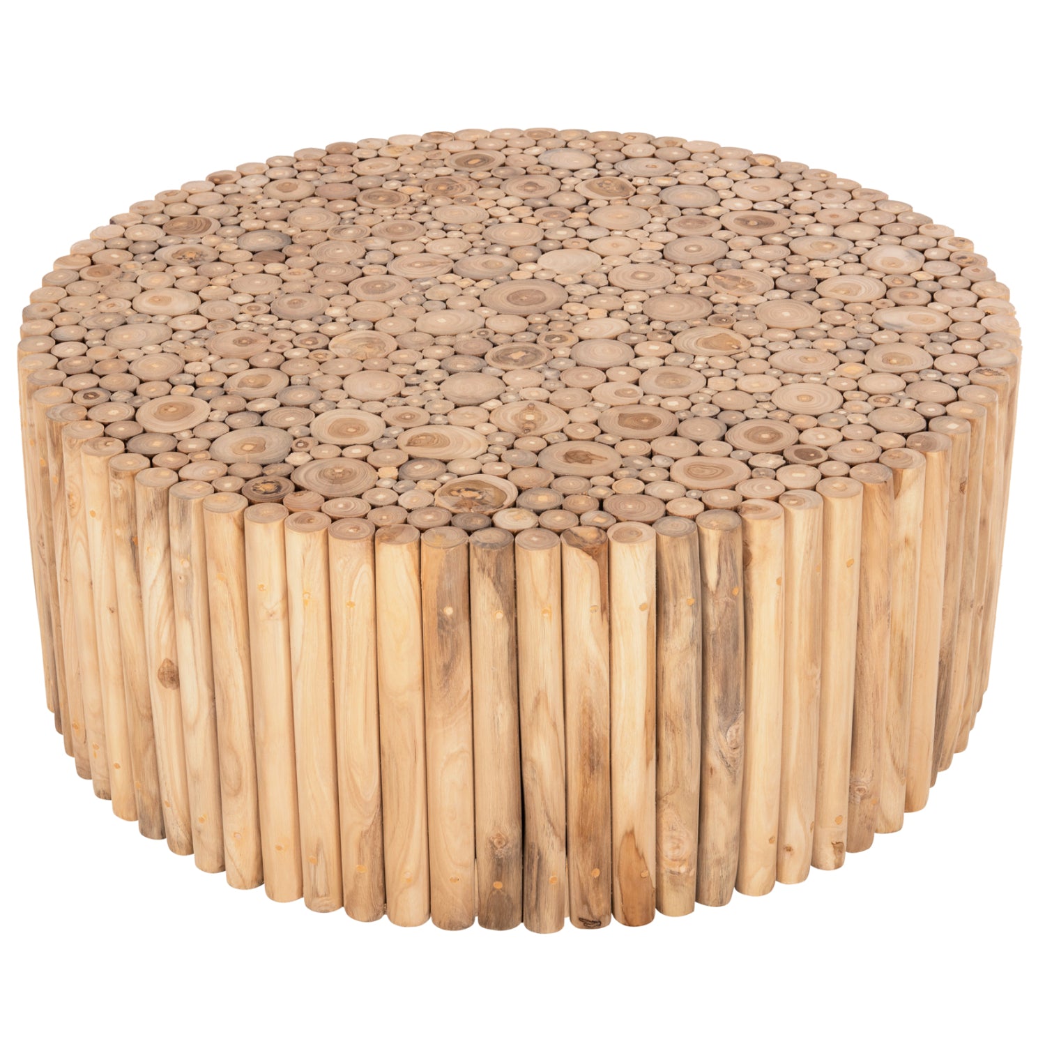 Холна маса COOTER естествен цвят Φ100x40см