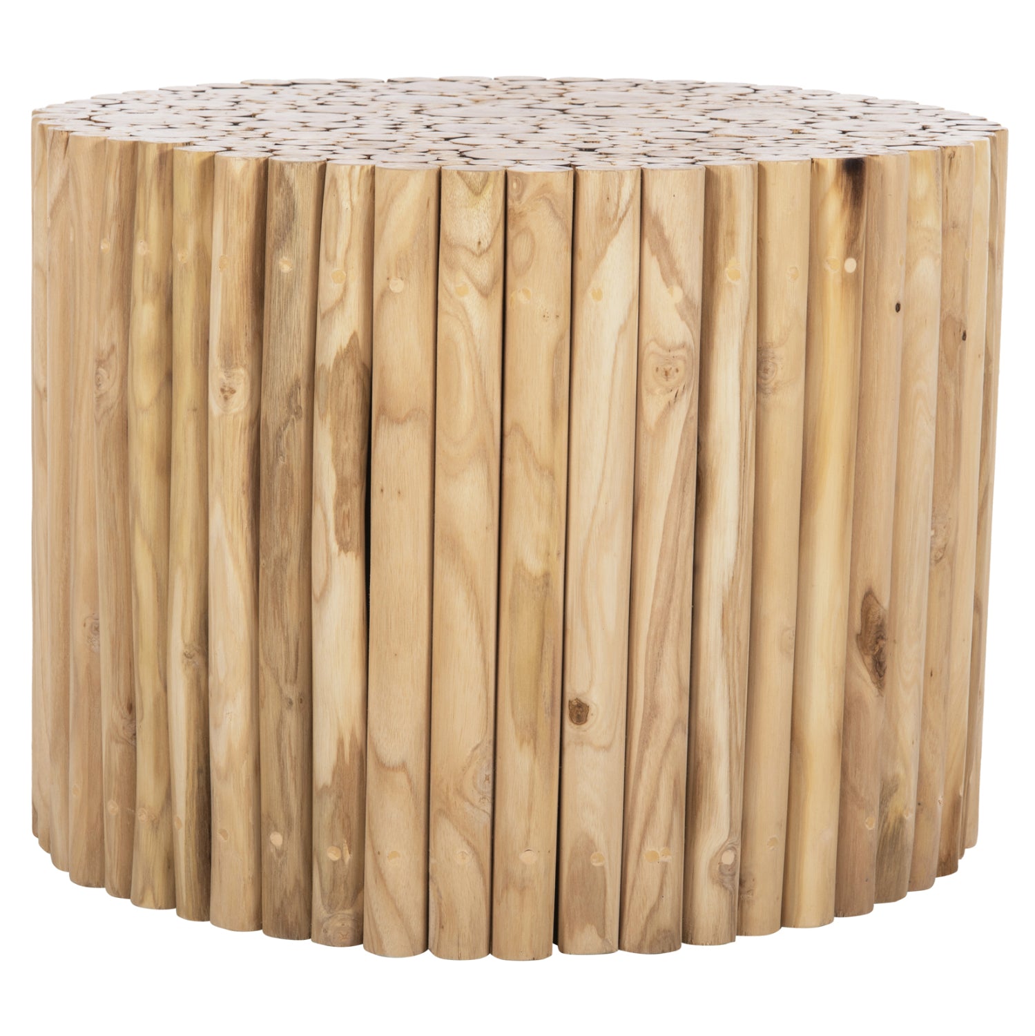 Холна маса 9864 естествен цвят Φ60.5x46см