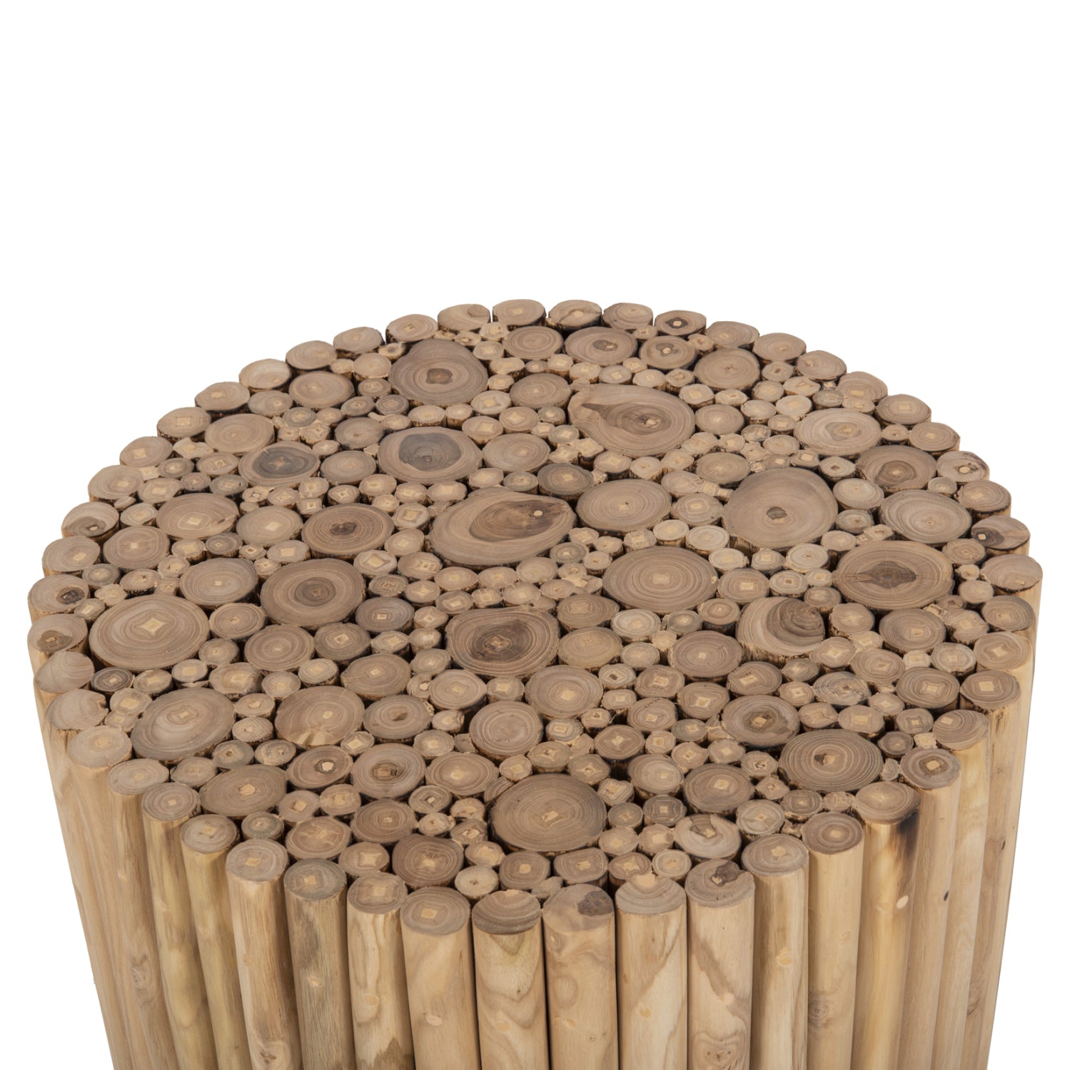 Холна маса 9864 естествен цвят Φ60.5x46см