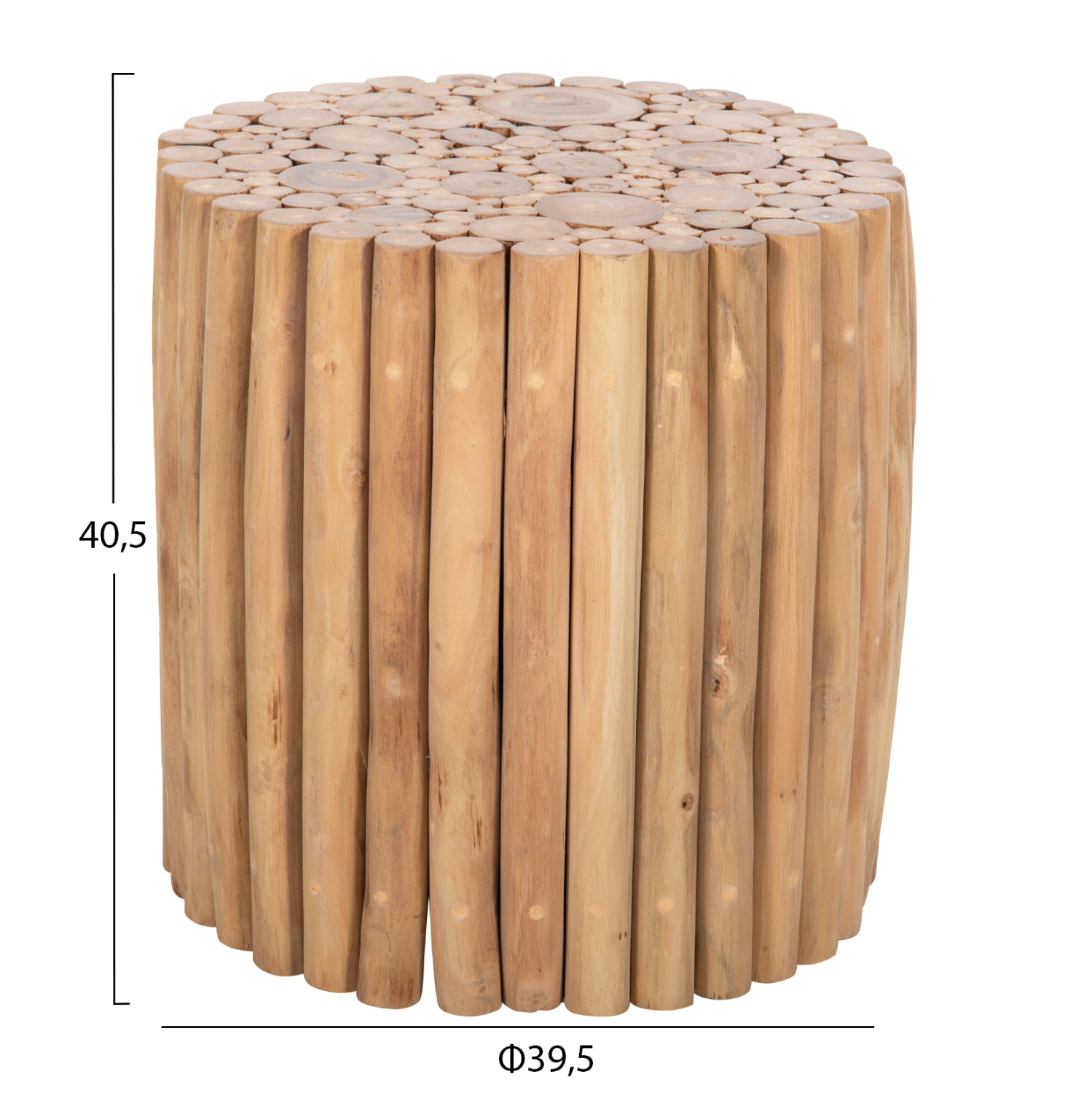 Холна маса COOTER естествен цвят  Φ39x40.5см