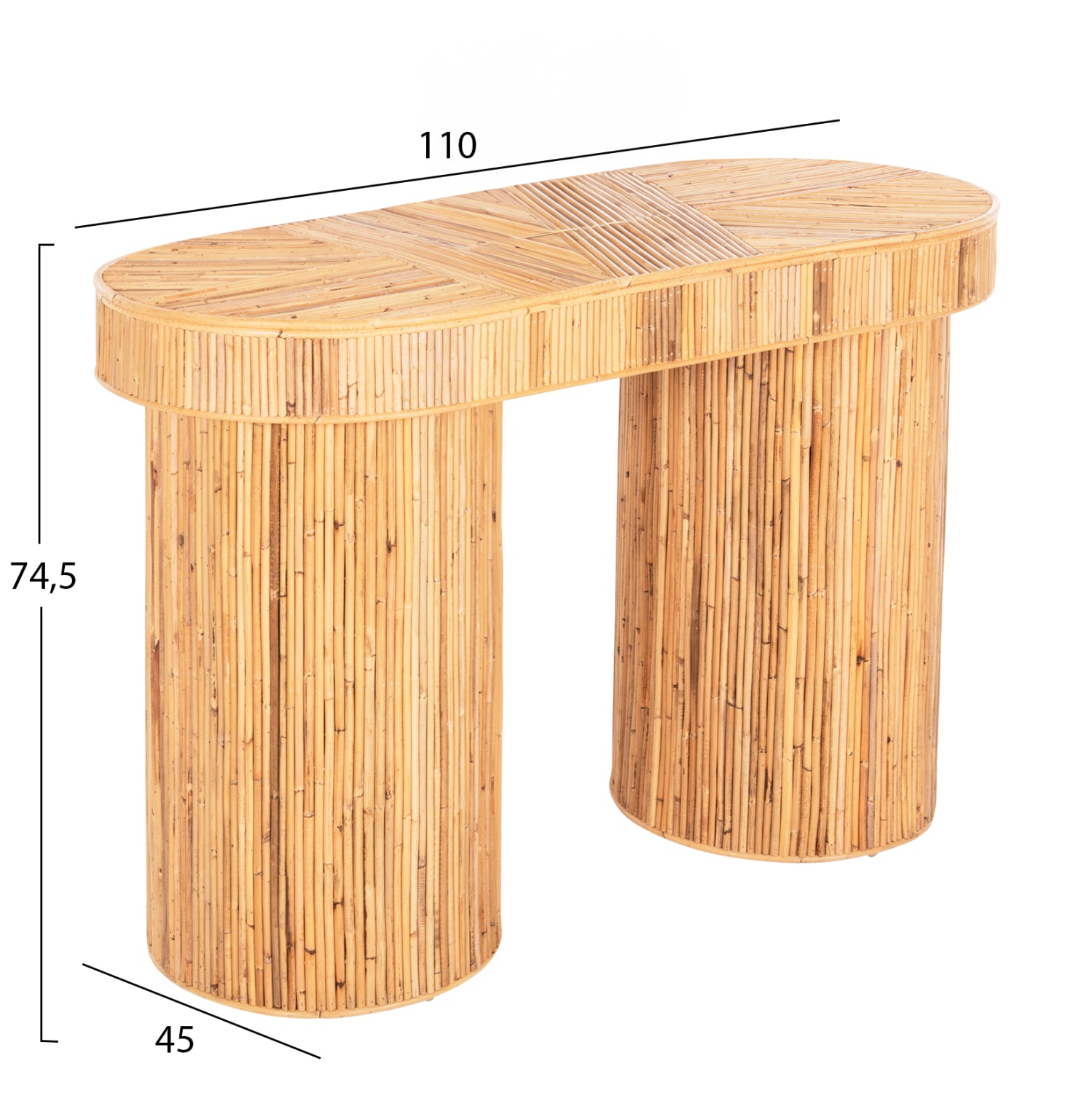 Конзола  GATSBY натурал  110x45x74,5