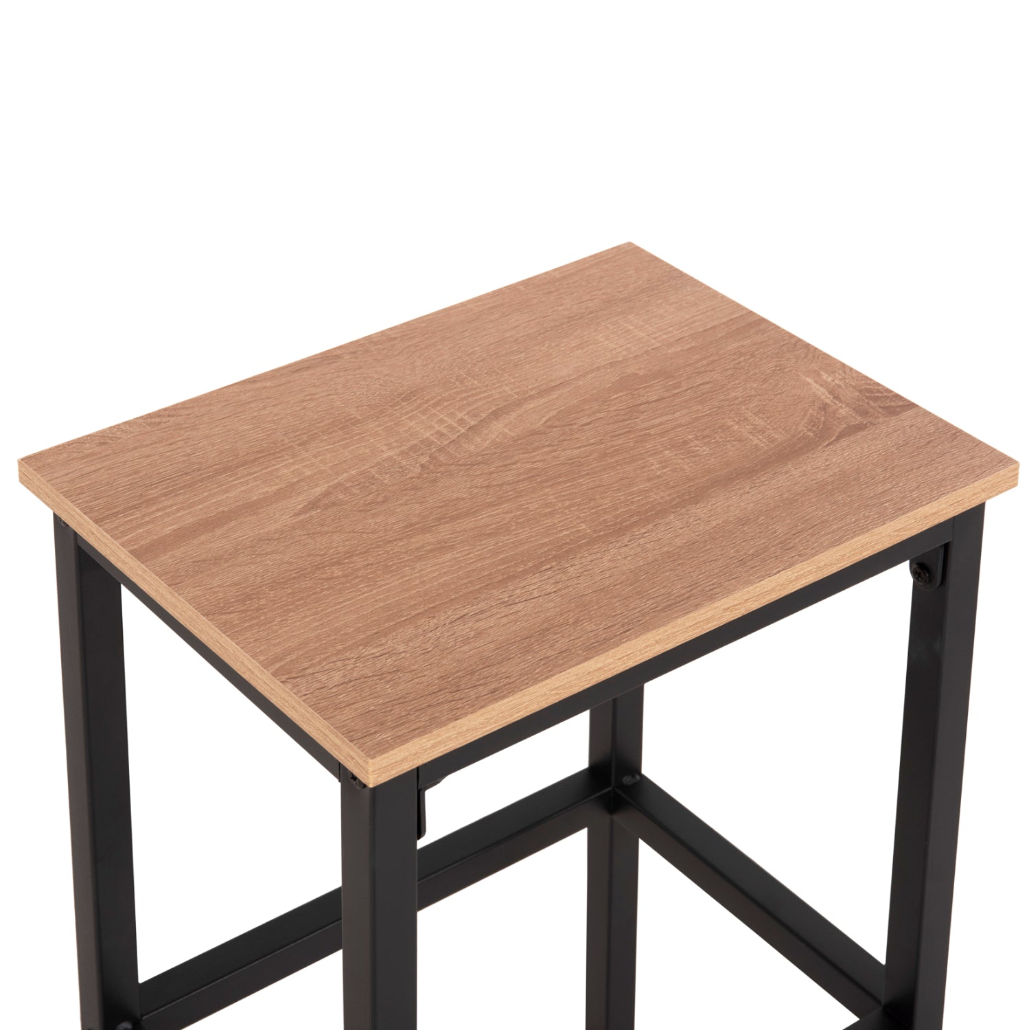 Бар комплект BOXY 5 части маса 100x60x86 цвят сонама-черен