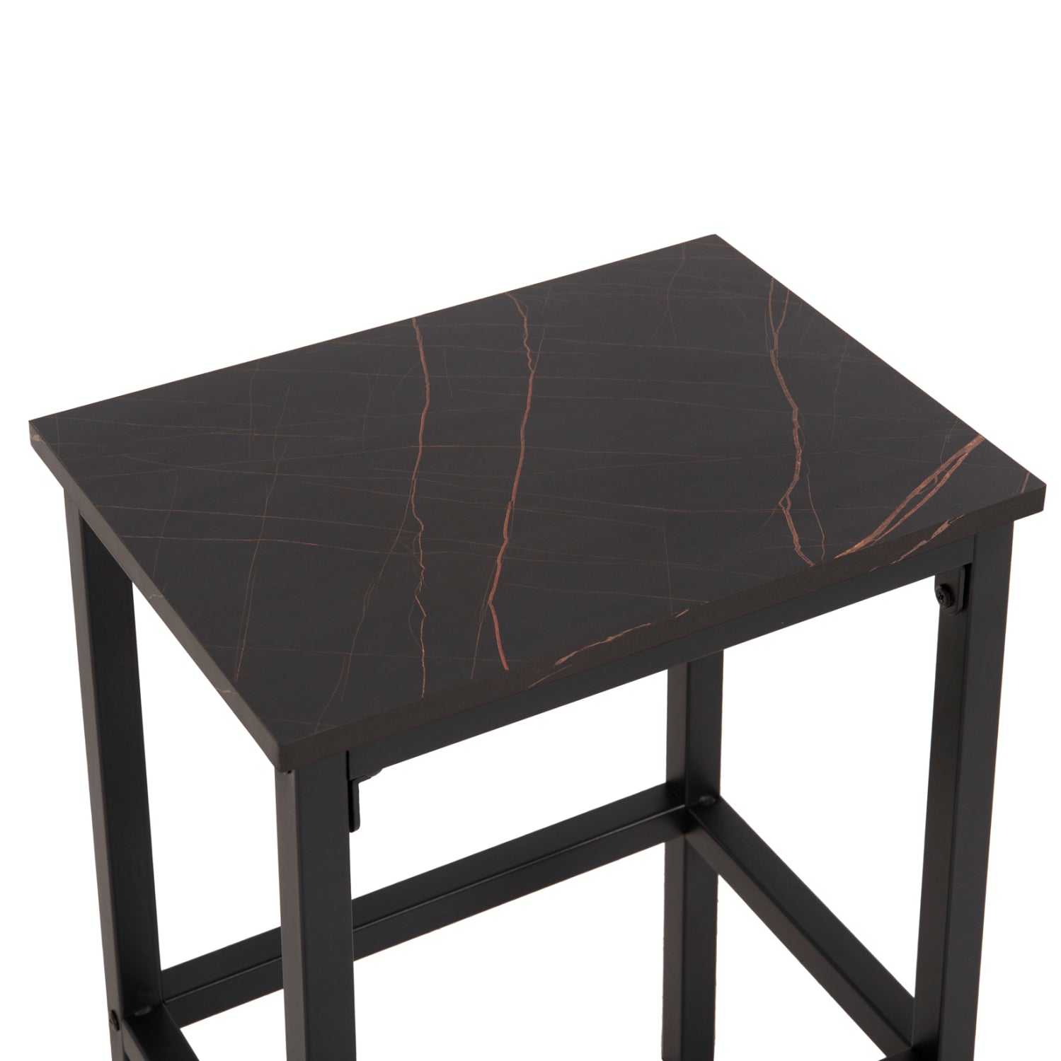 Комплект бар маса 100x60x86 +4 бар стола BOXY черен цвят