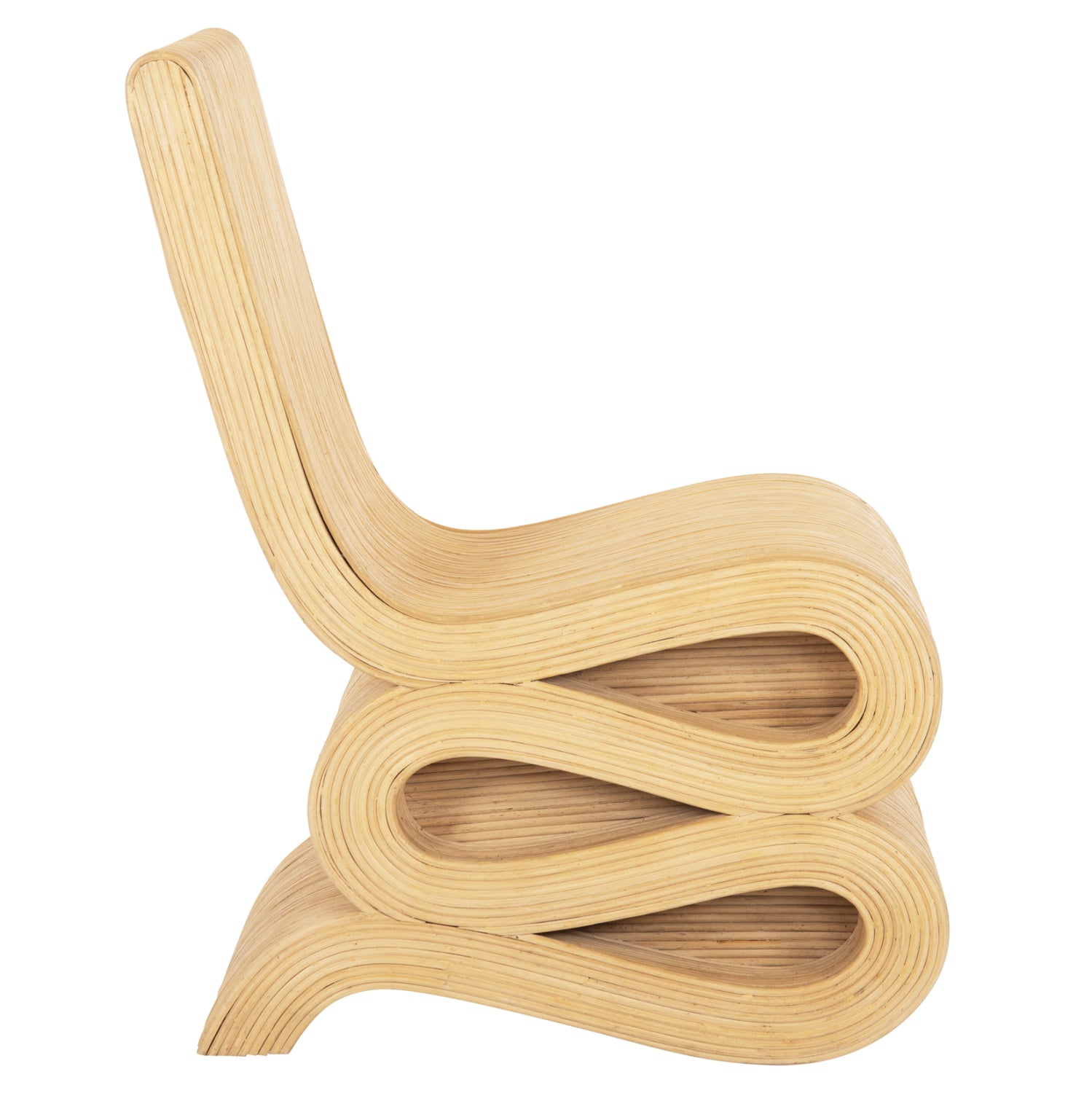 Фотьойл Лундж, естествен ратан, 46x66x86 см