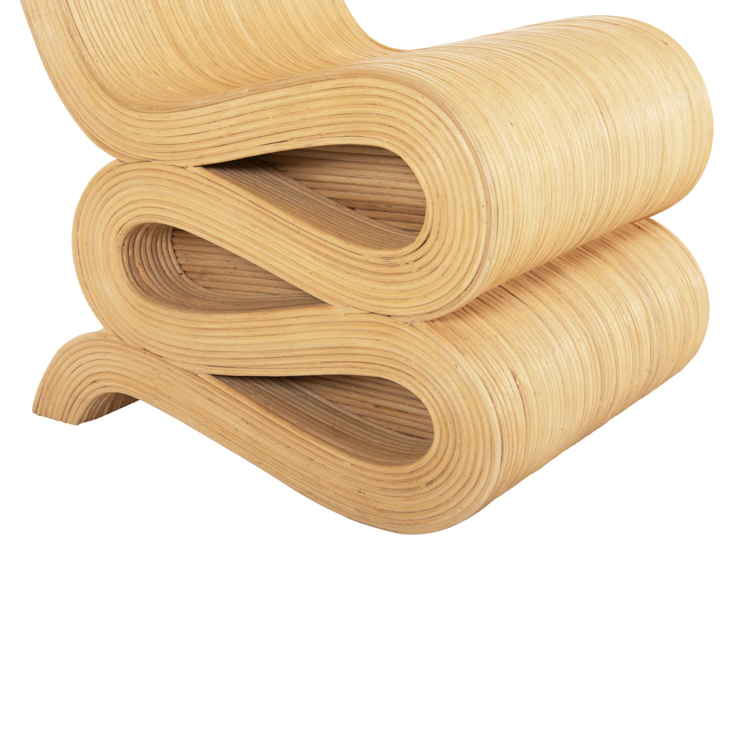 Фотьойл Лундж, естествен ратан, 46x66x86 см