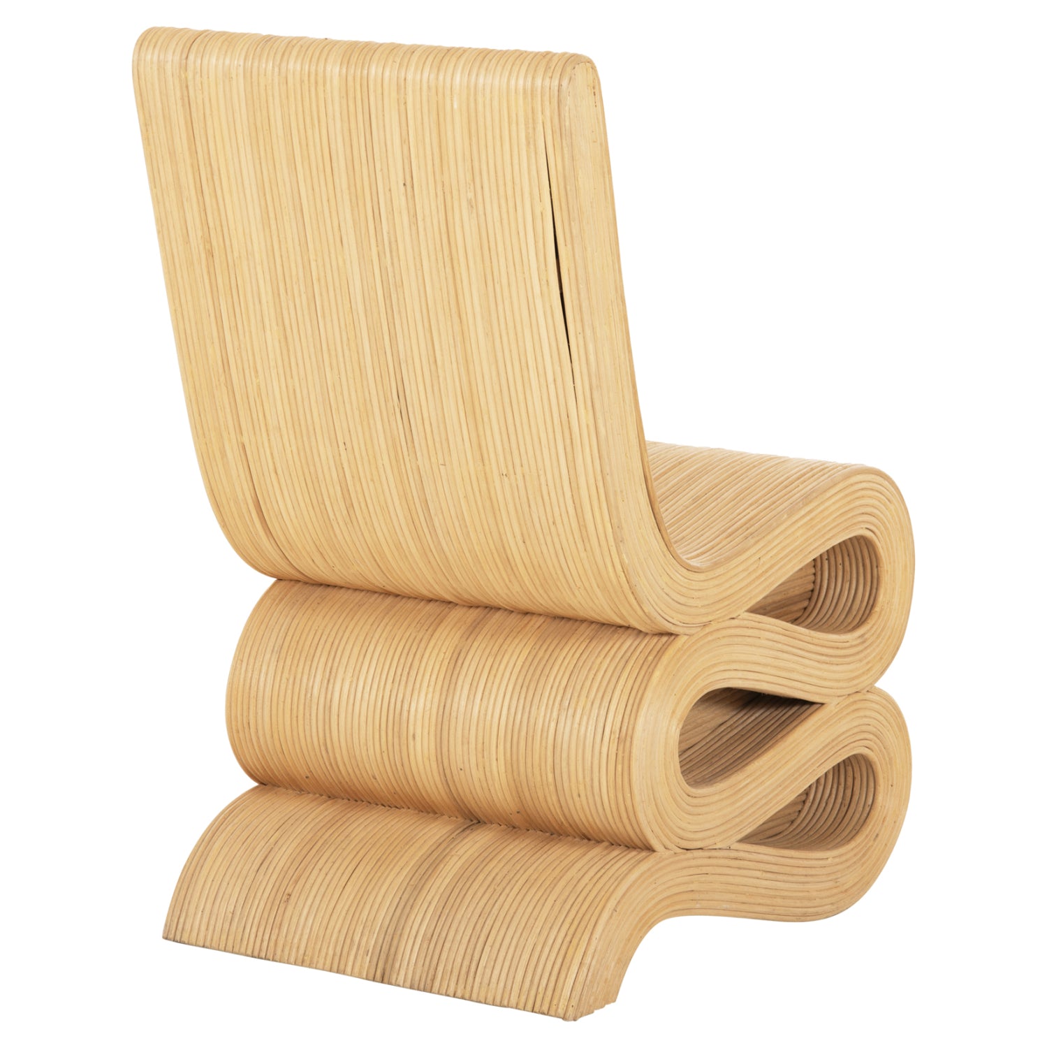 Фотьойл Лундж, естествен ратан, 46x66x86 см