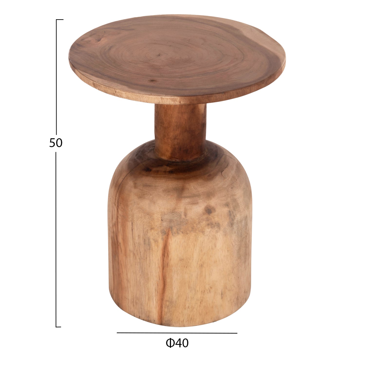 Странична маса  Pumbe suar в естествен цвят φ40x50hcм