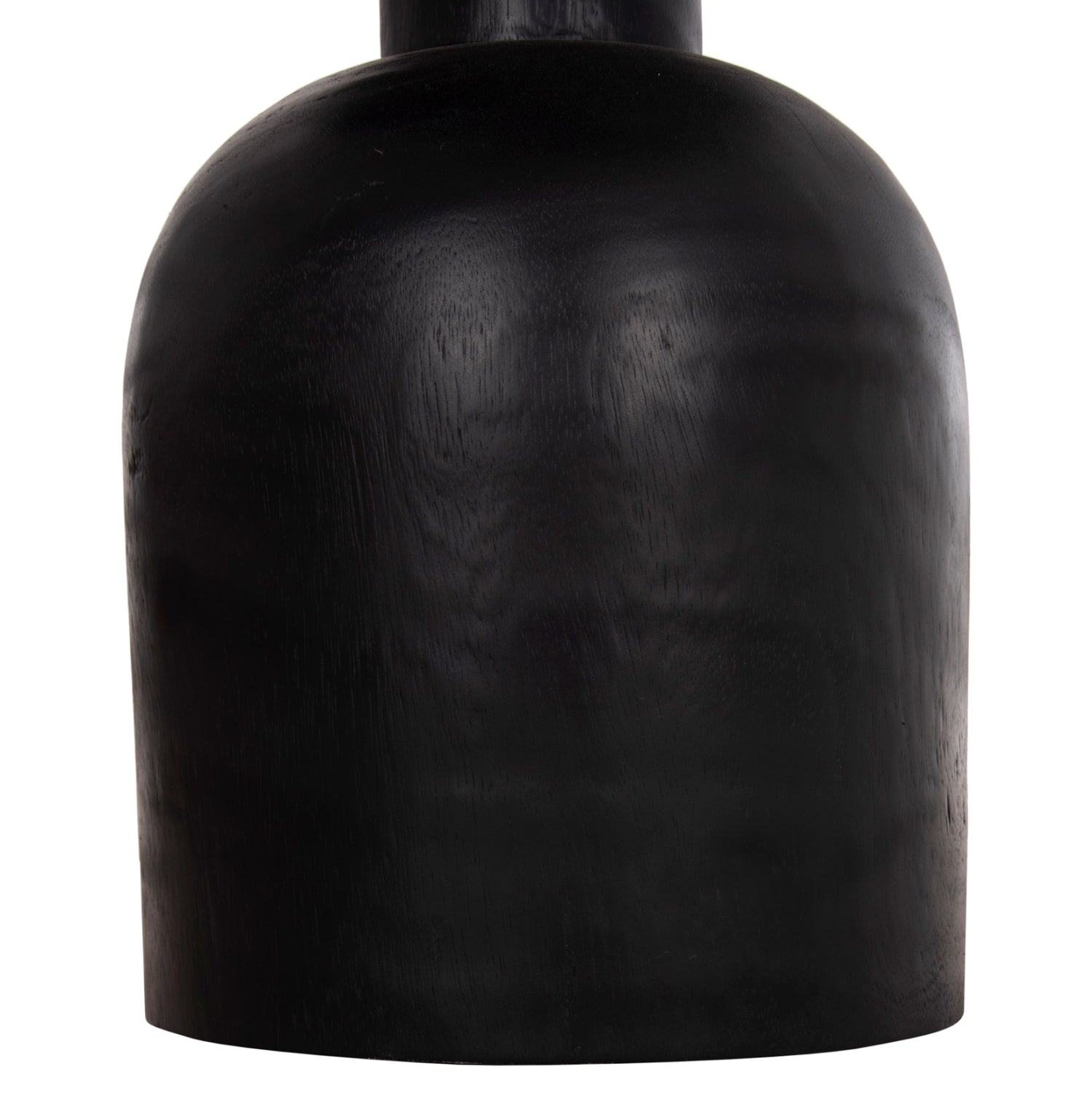 Странична маса Pumbe suar дърво в черен цвят φ40x50hcм