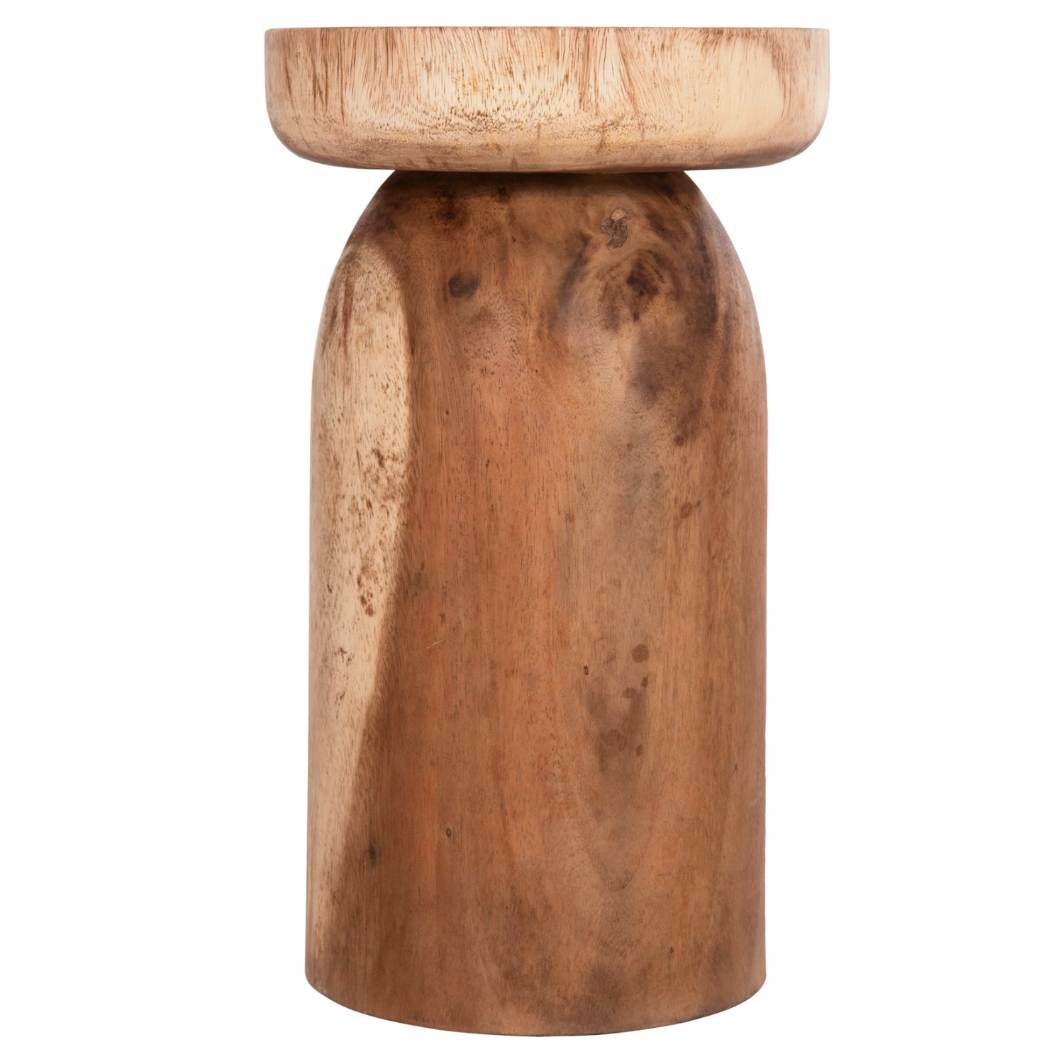 Странична маса Loki масивна дървесина suar, натурален цвят φ30x50hcм