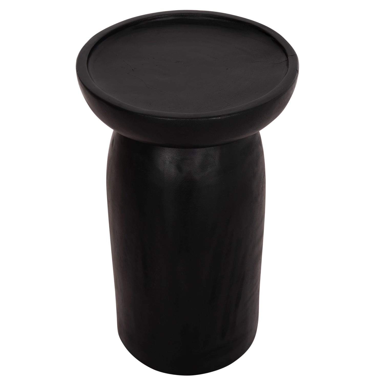 Странична маса  LOKI черен цвят Φ30x50см