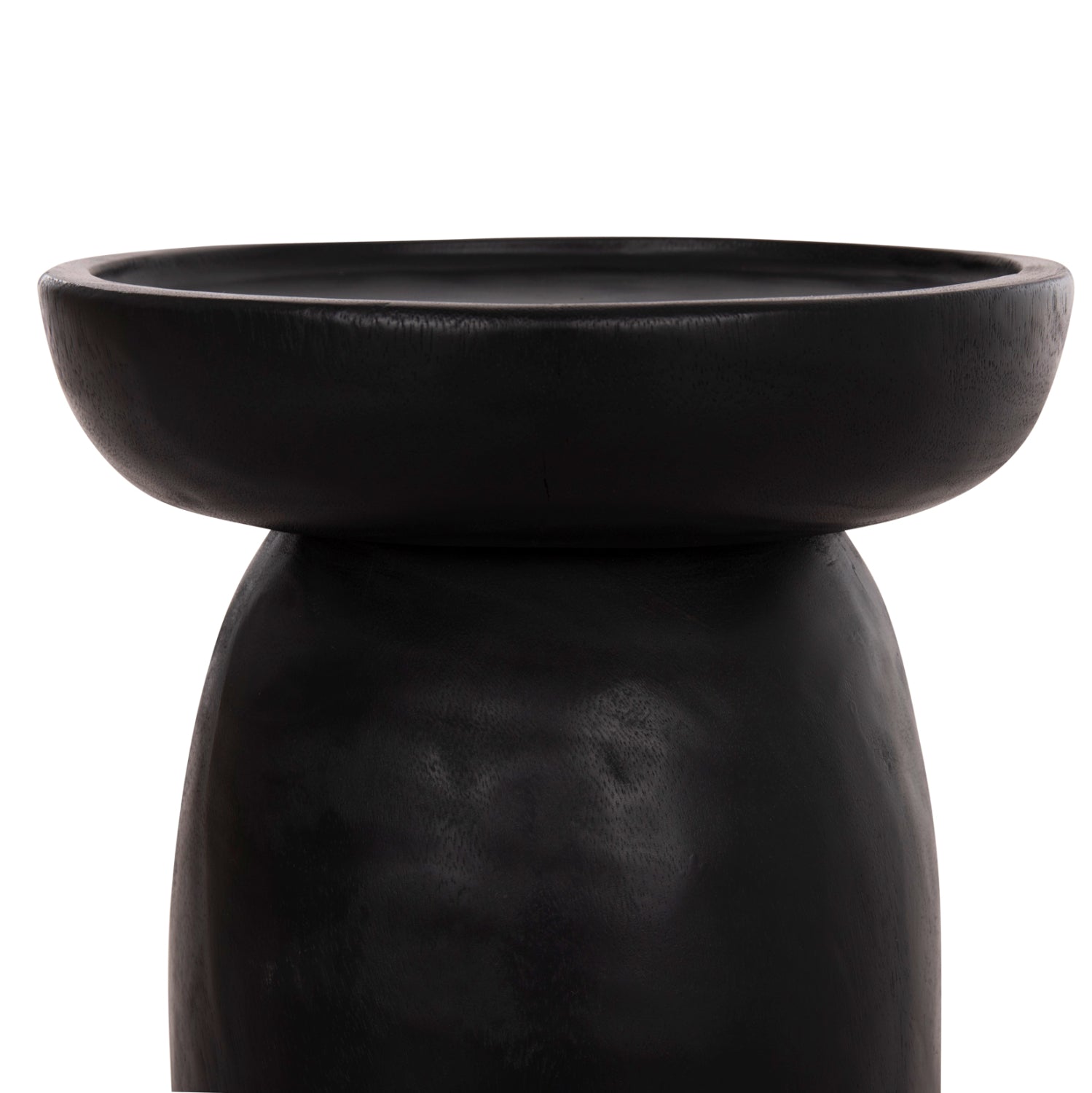 Странична маса  LOKI черен цвят Φ30x50см