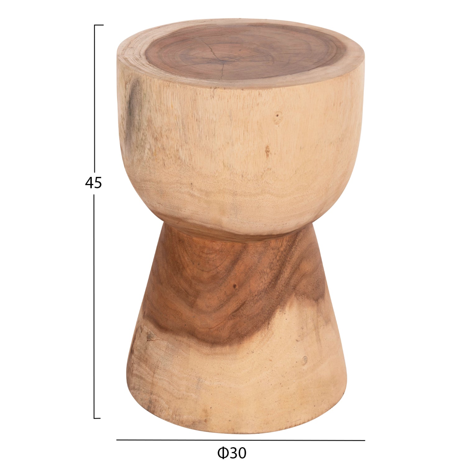 Табуретка ΜΑΜΒΑ натурал  Φ30x45