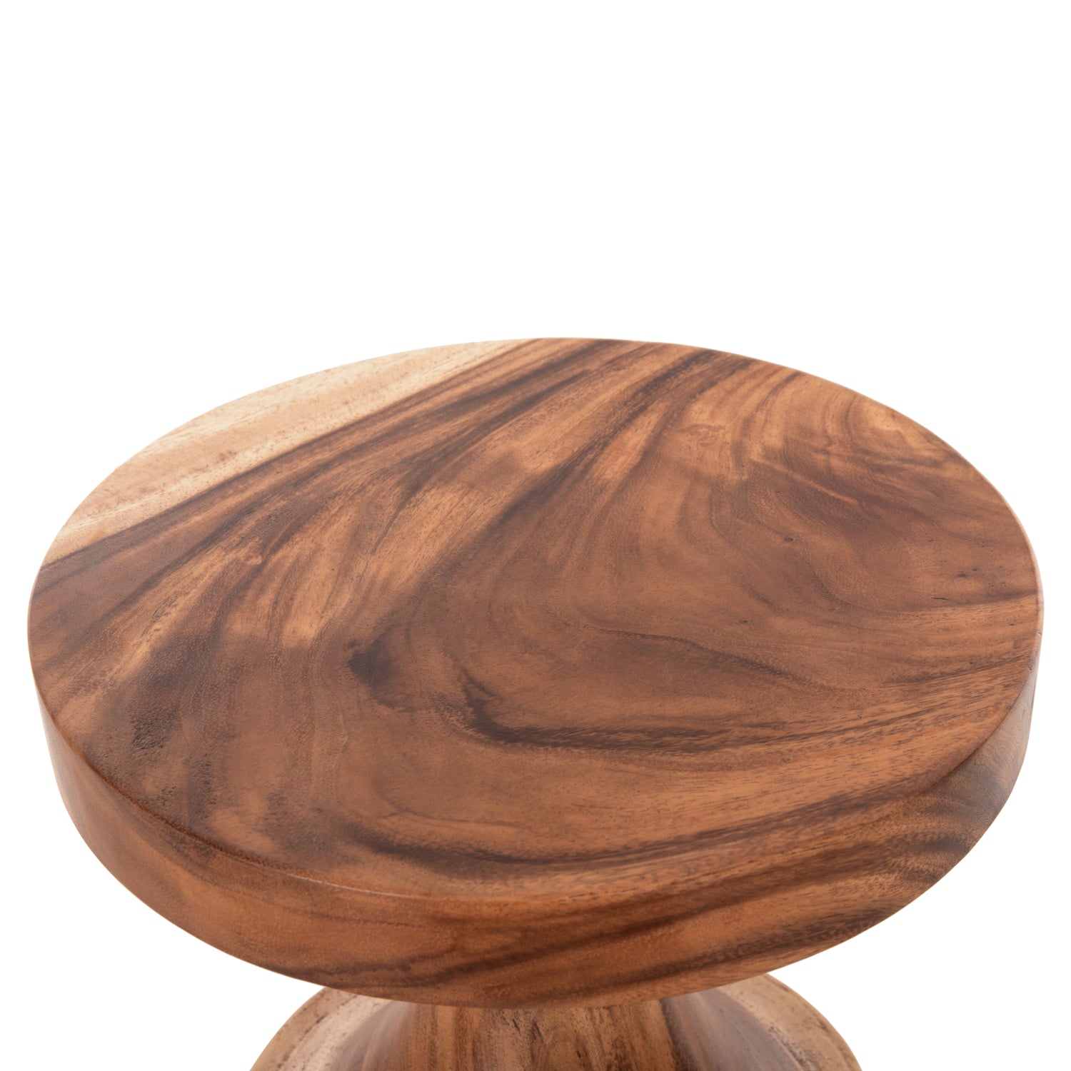 Странична маса berman от масивно дърво suar в естествен цвят φ35x51hcm