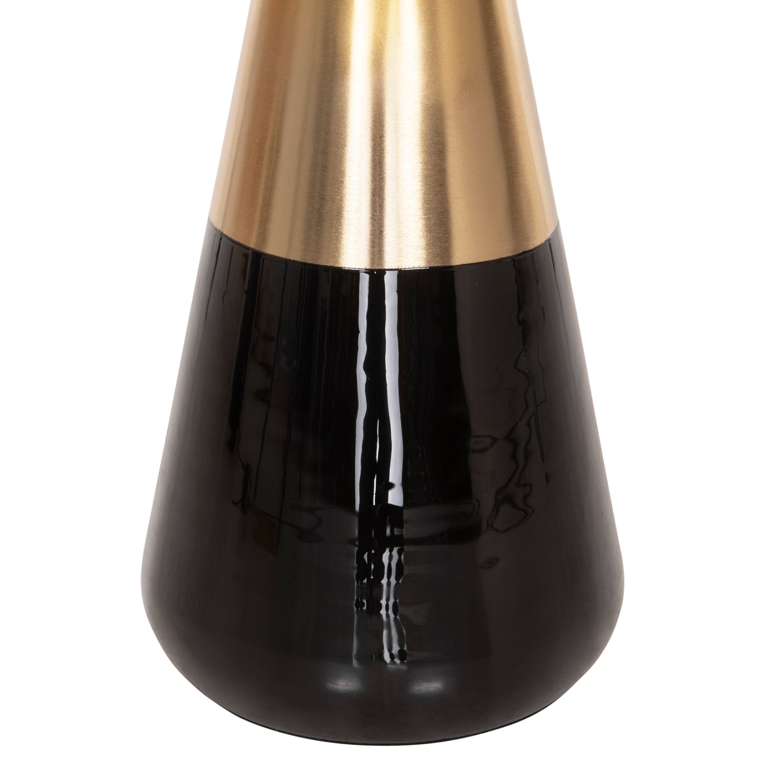 Комплект холни маси OLUF цвят черен-златен Φ50 и Φ41 см.