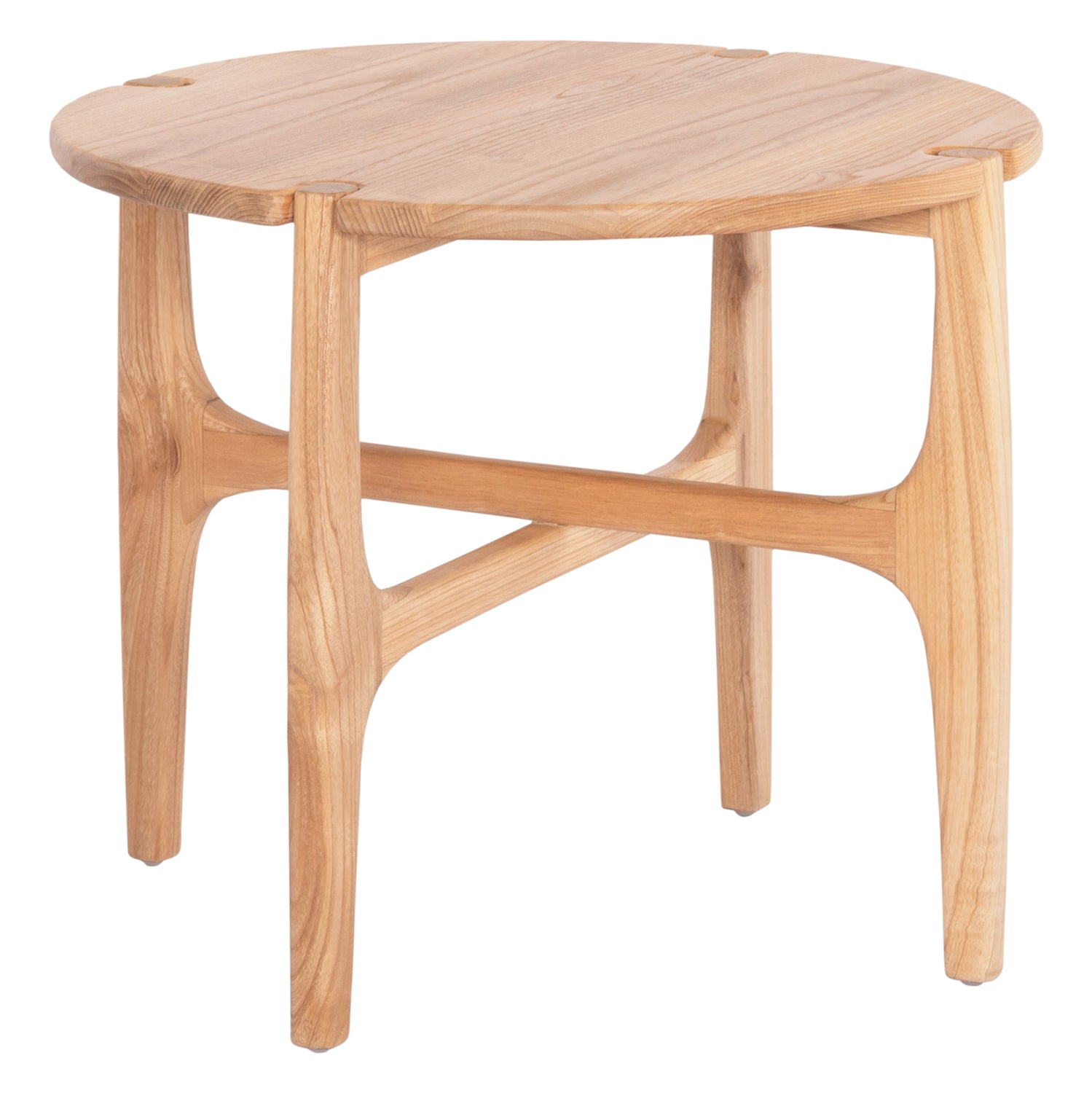 Странична маса  KATAL естествен цвят Φ59.5x50.5см