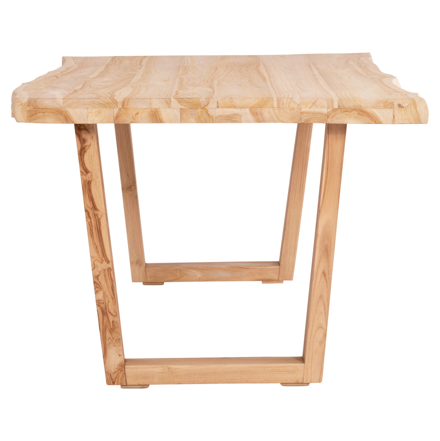 Маса LEOPOLD  200,5x107x76-натурал тиково дърво