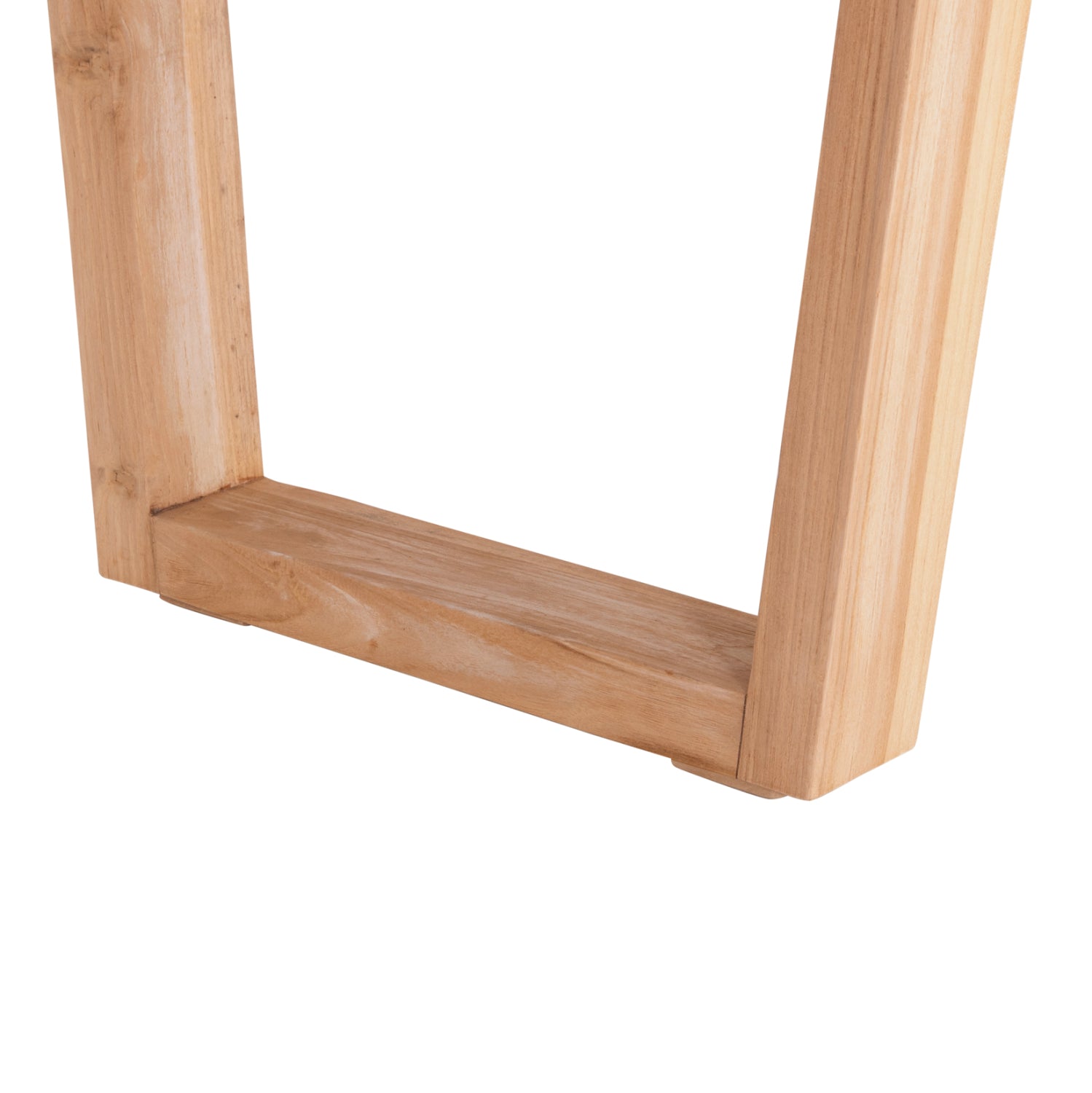 Маса LEOPOLD  200,5x107x76-натурал тиково дърво