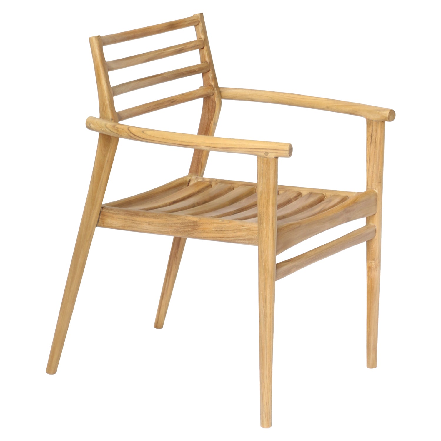 Кресло Майсън натурал тиково дърво 59x60x78,5