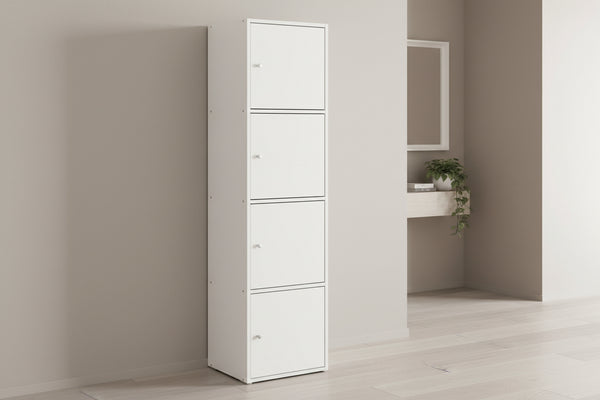 Шкаф SORIANO бял цвят 40x39-41x157см