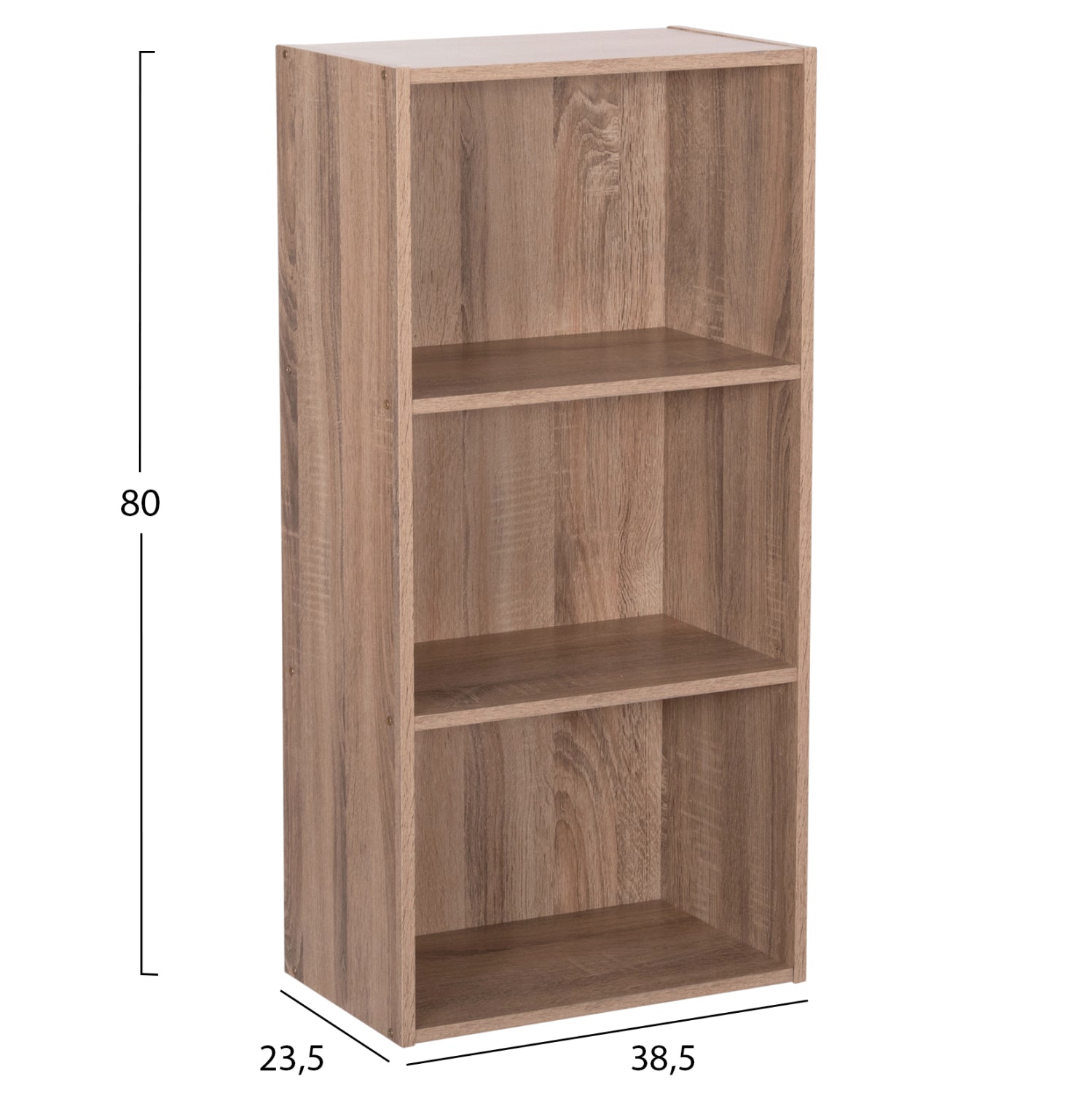 Стенен рафт Cubicon сонома цвят 38.5x23.5x80см