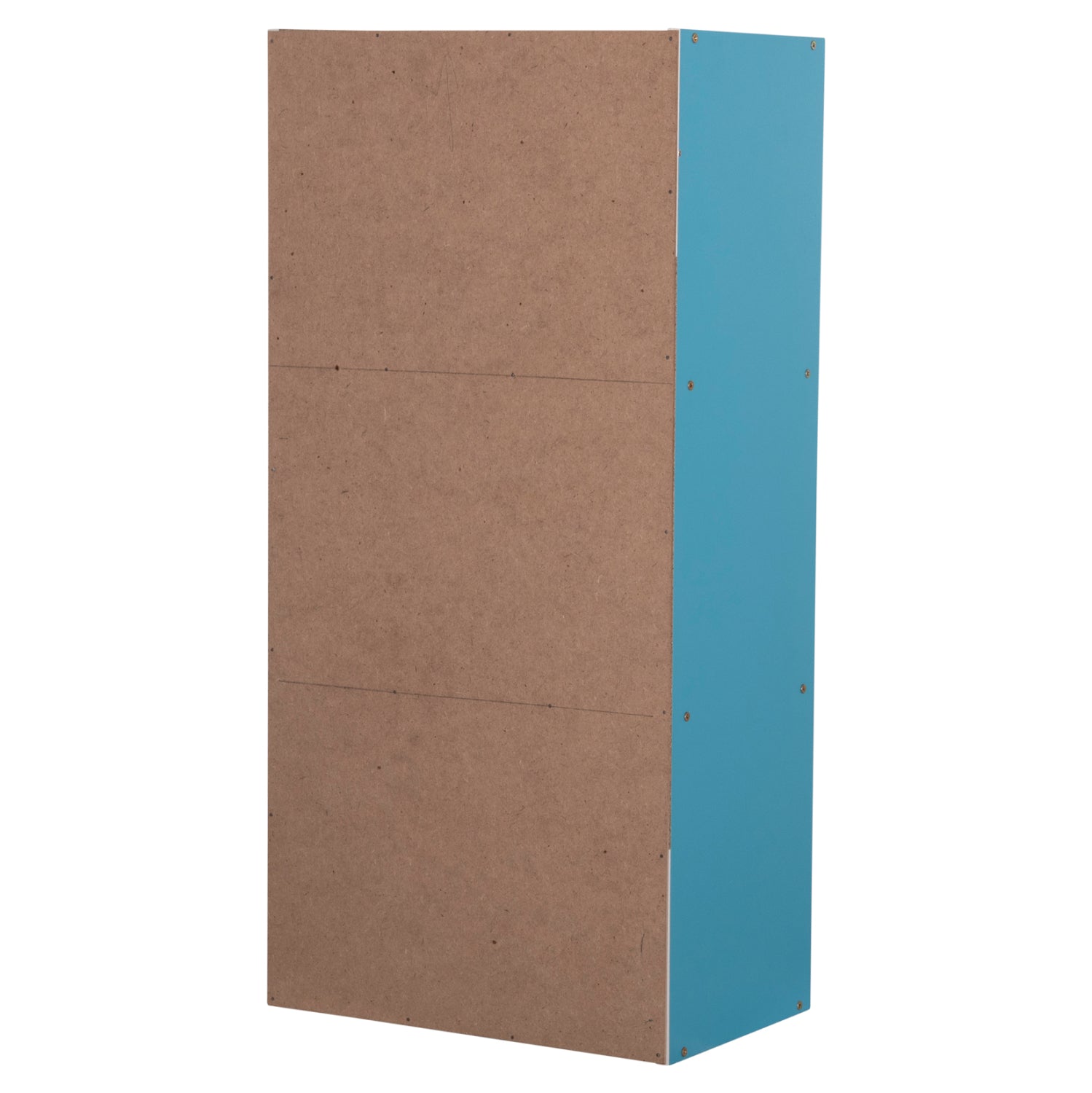 Стенен рафт cubicon, синьо-бял, меламин, 38,5x23,5x80см