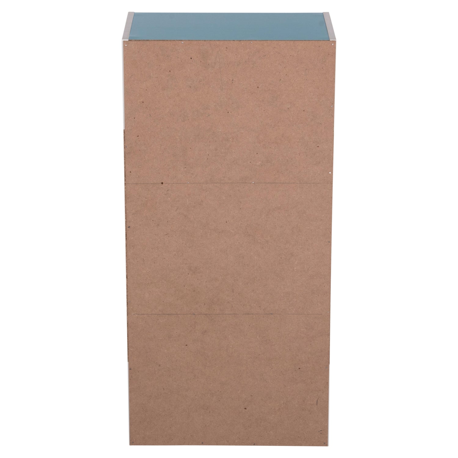 Стенен рафт cubicon, синьо-бял, меламин, 38,5x23,5x80см