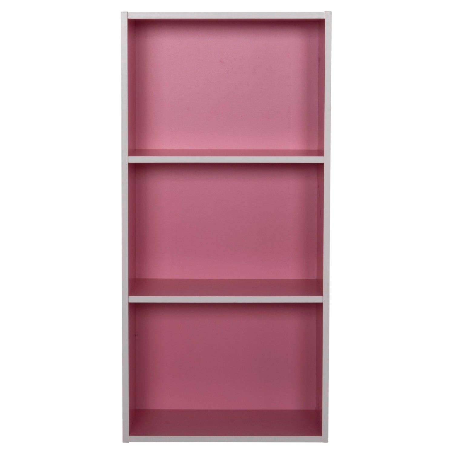 Стенен рафт cubicon розово-бял меламин 38.5x23.5x80см