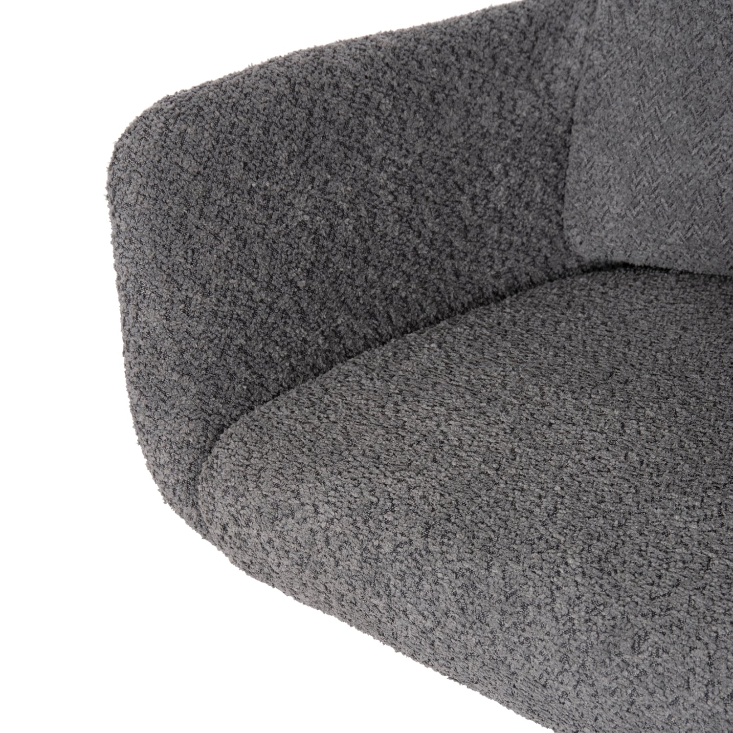 Въртящ се стол Баланс букле сив цвят  62x60x90