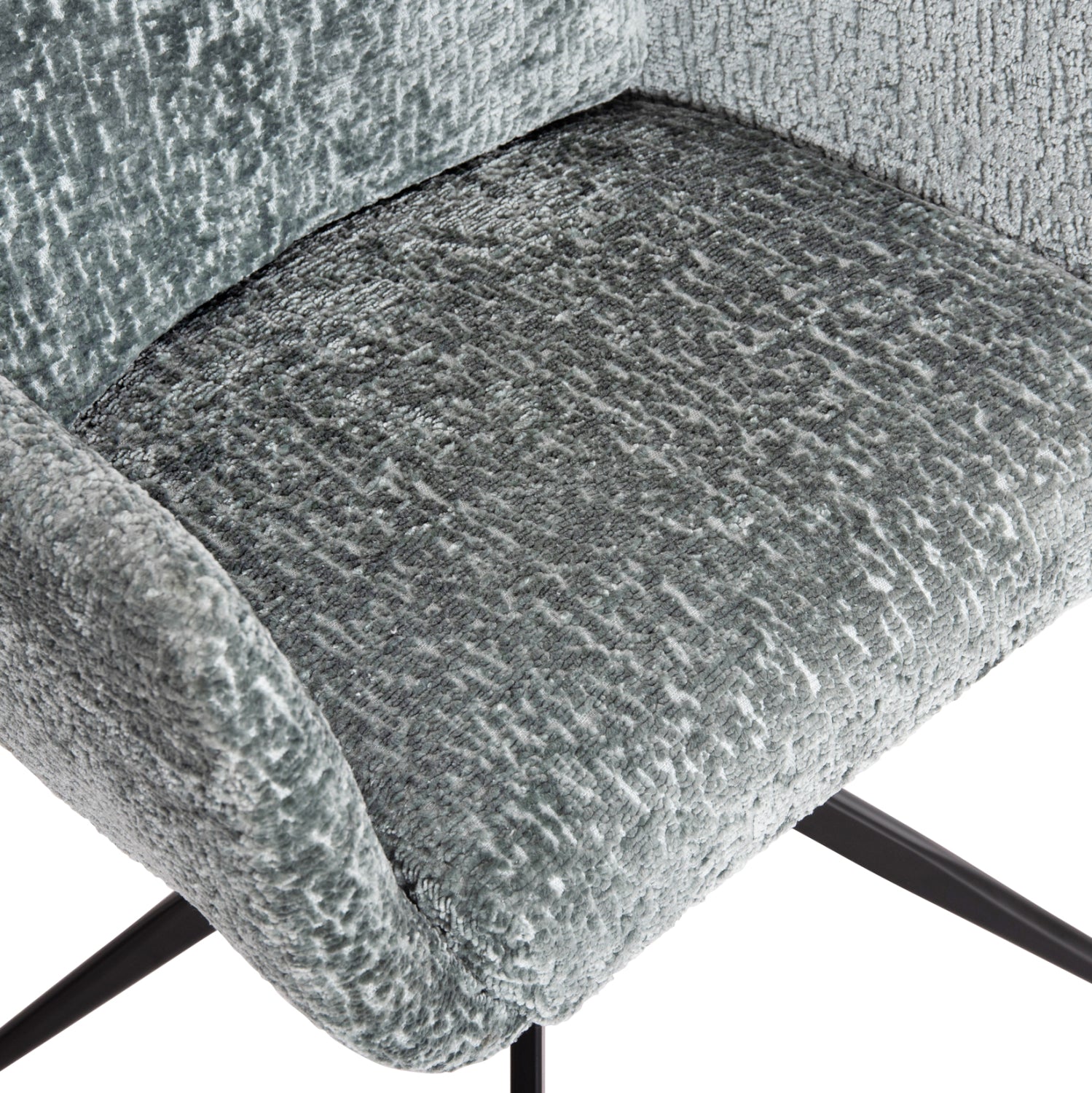 Въртящ стол Баланс букле цвят мента 62x60x90