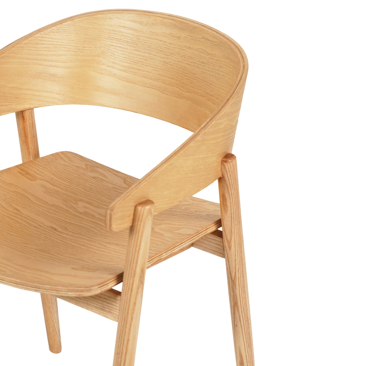 Кресло CANOP цвят дъб  56.5x61x74см