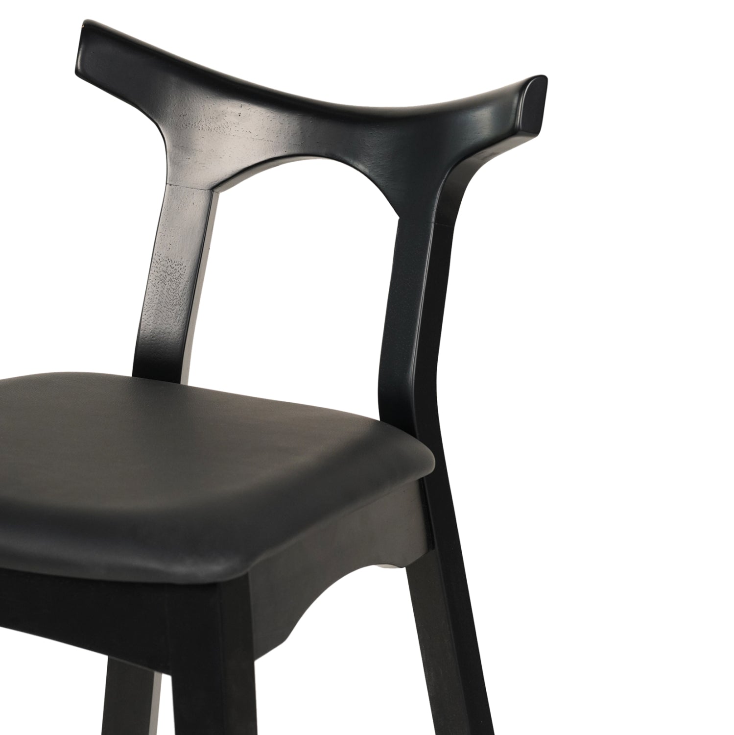 Бар стол RUBBER черен цвят 49x53x99,5
