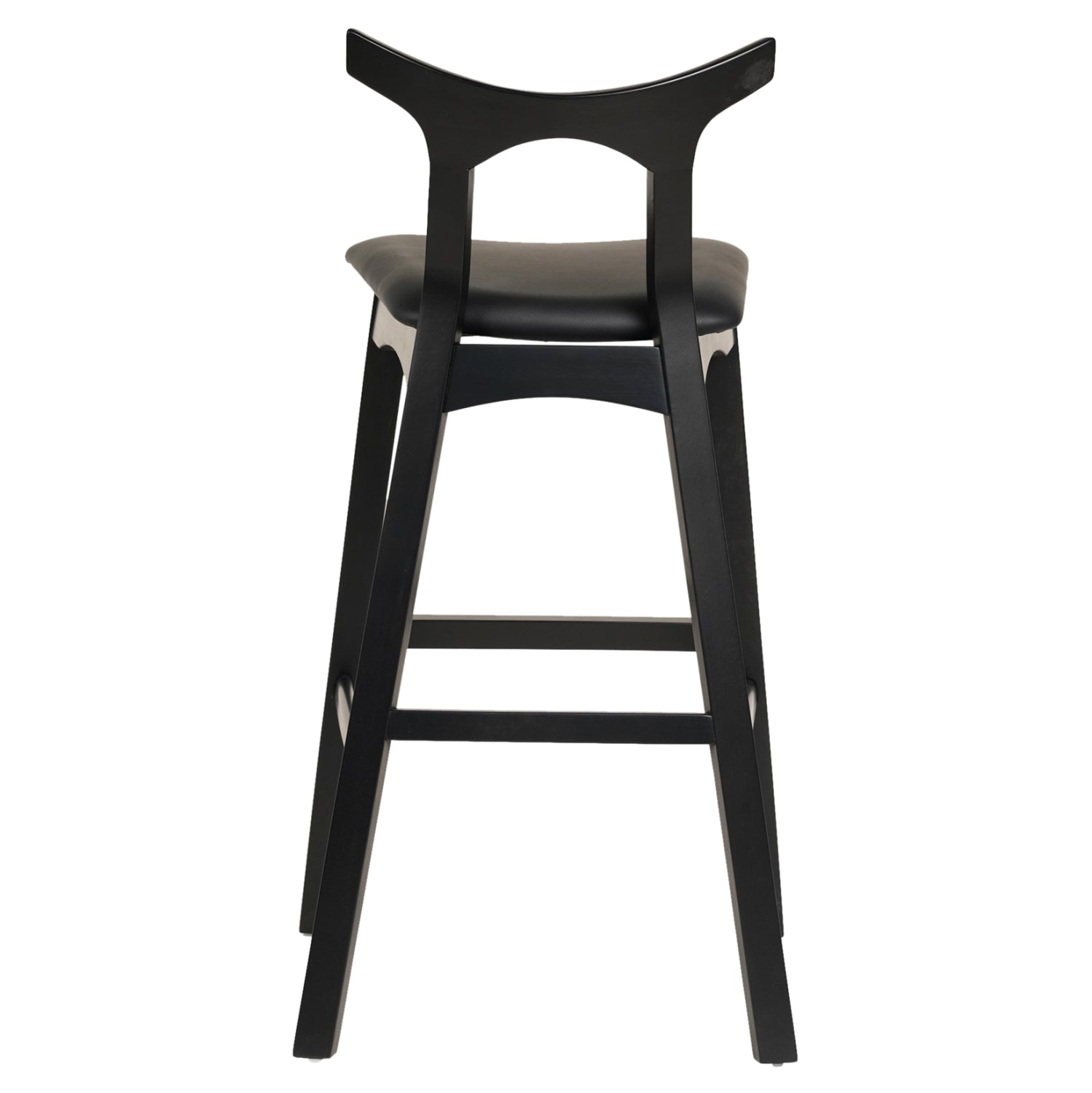 Бар стол RUBBER черен цвят 49x53x99,5