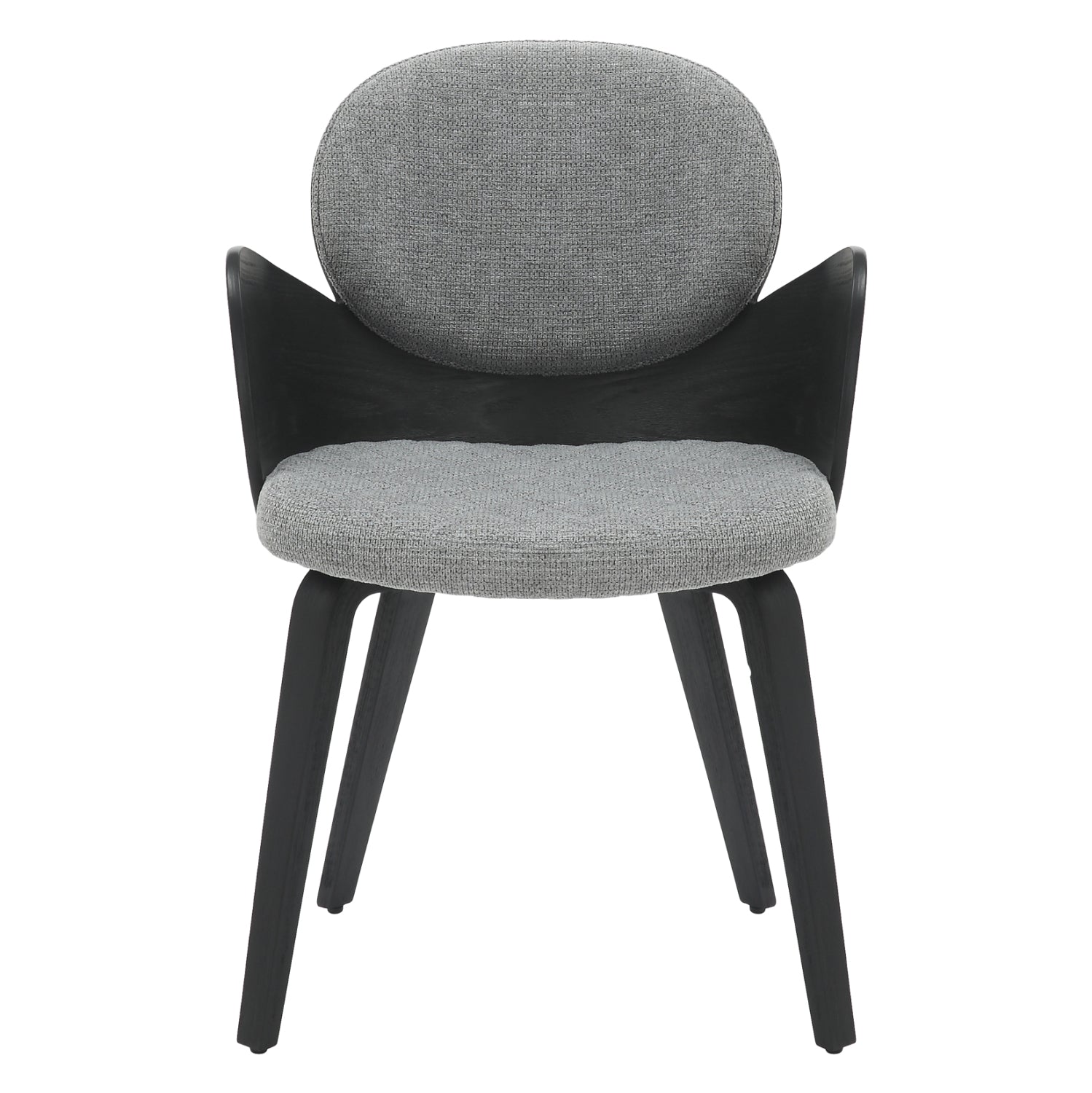 Кресло Дарнел цвят черен-сив 56x56x83