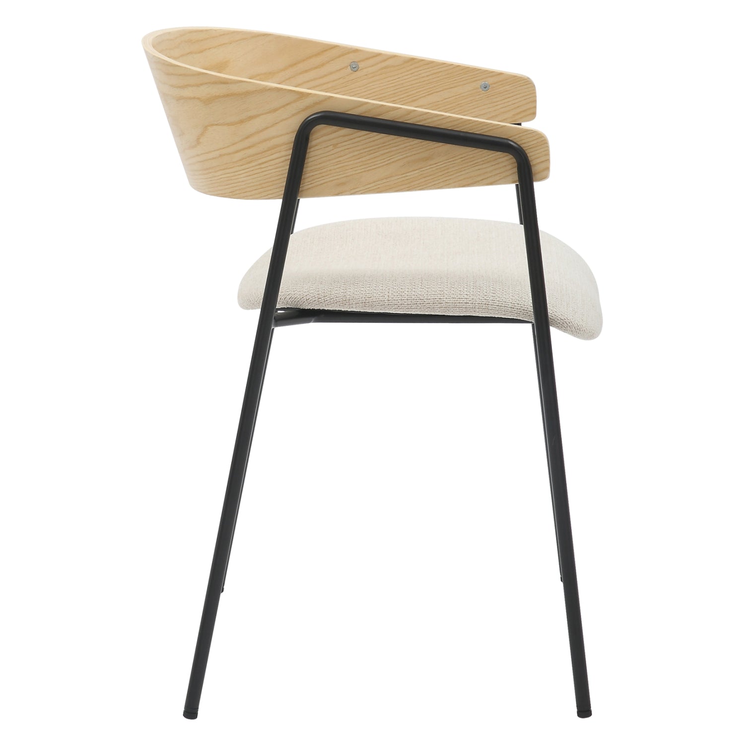 Кресло Корин цвят бежов-натурал