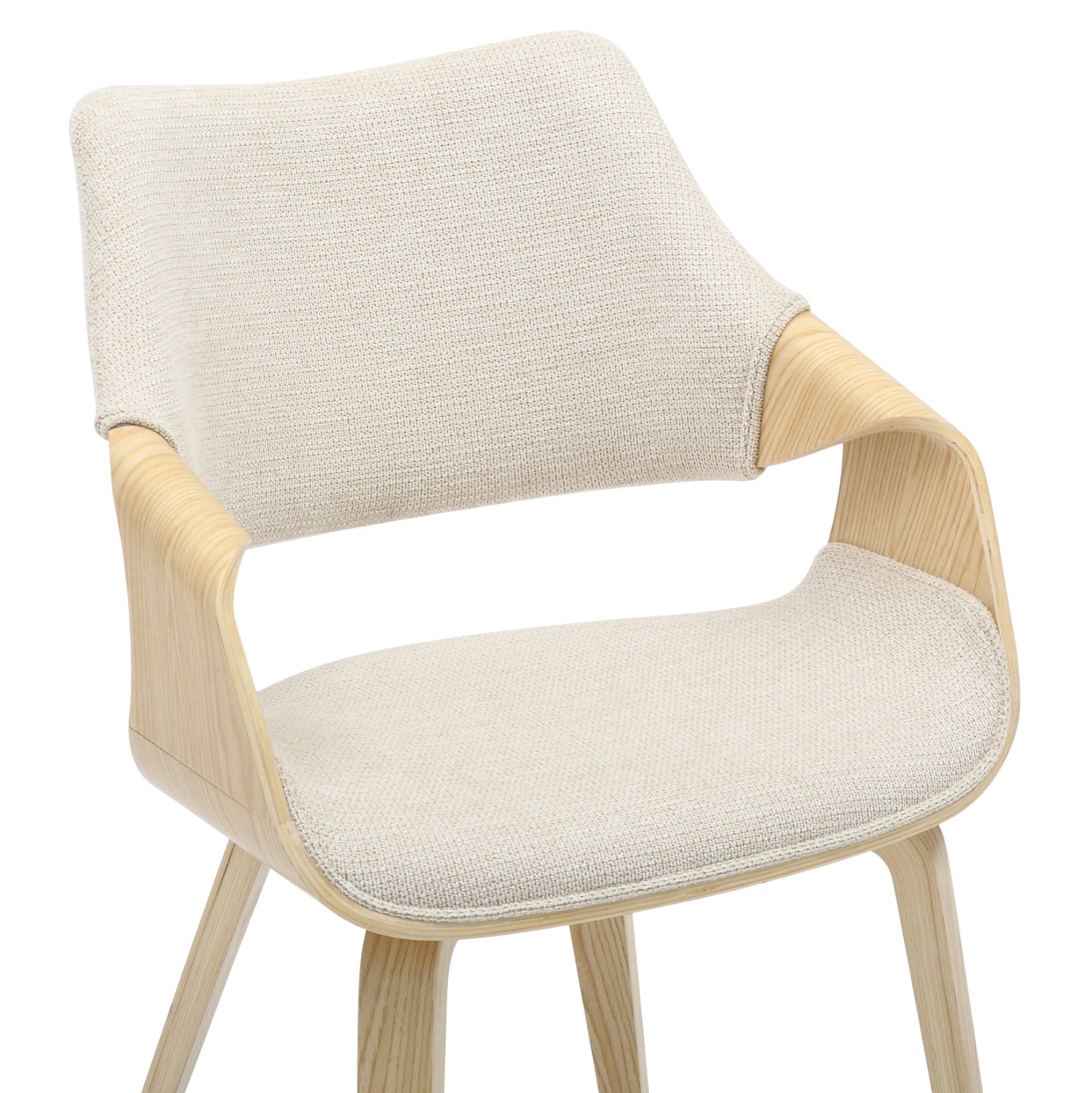 Кресло NETTO цвят бежов-дъб 55x56x83.5см