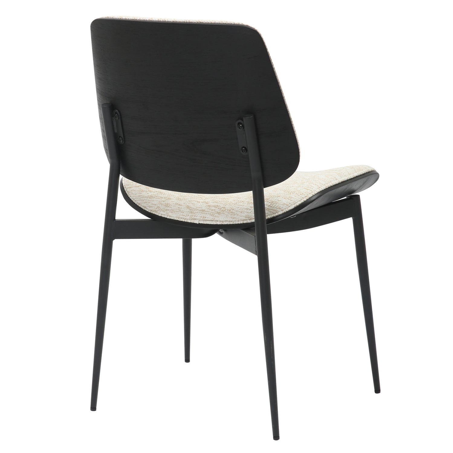 Трапезен стол CONTI екрю-черен цвят  48.5x56x82.5cм