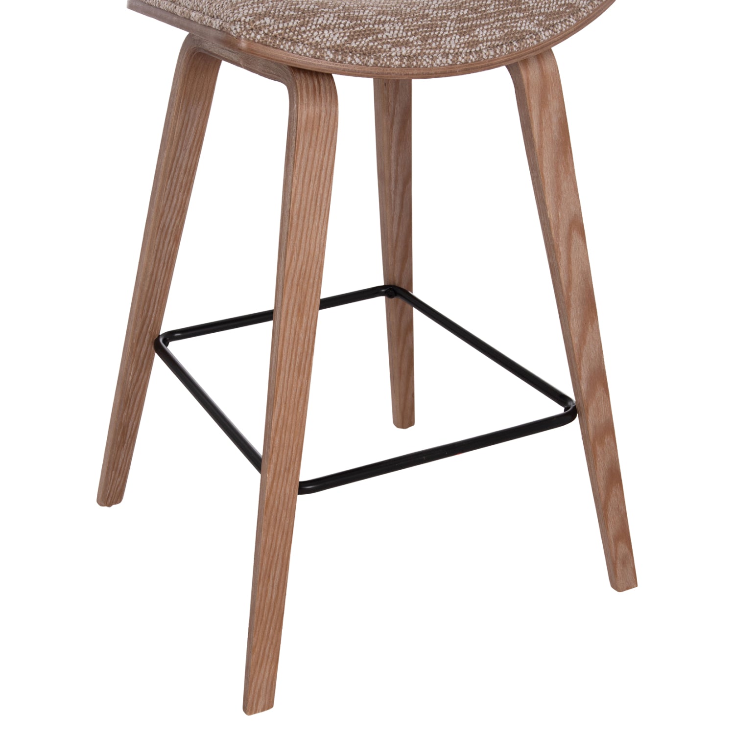 Бар стол  INOVER кафяв-бял цвят 50x48x90см