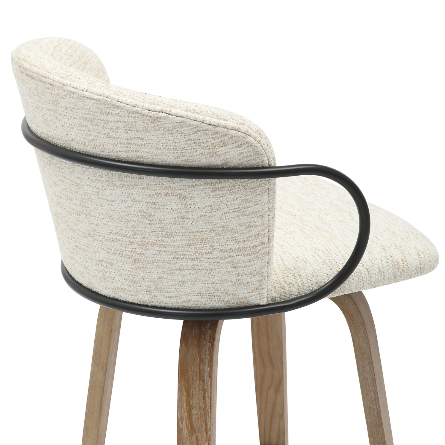 Бар стол NEBOR цвят натурал-екрю 53,5x51x90