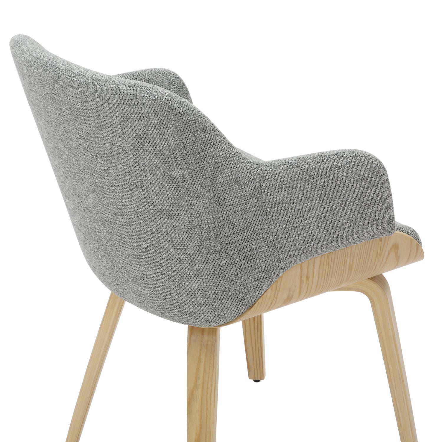 Трапезен стол  PRIETO дъб-сив плат  54,5х44х89,5м