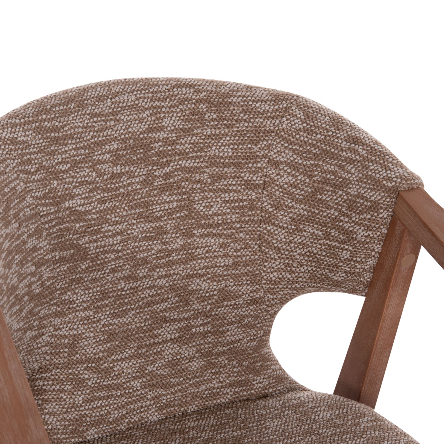 Трапезен стол YEGER кафяв цвят  59x58x78см