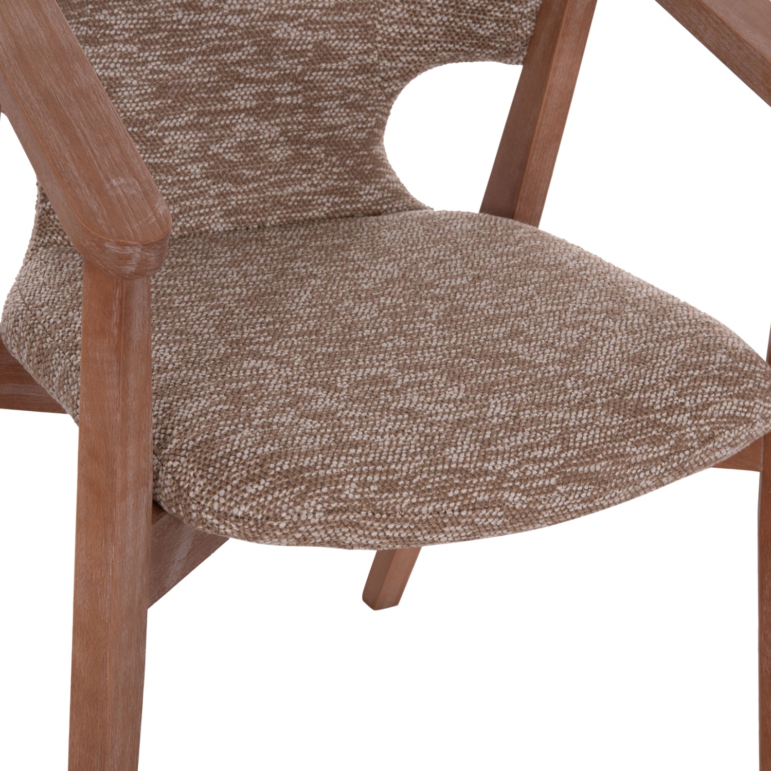 Трапезен стол YEGER кафяв цвят  59x58x78см