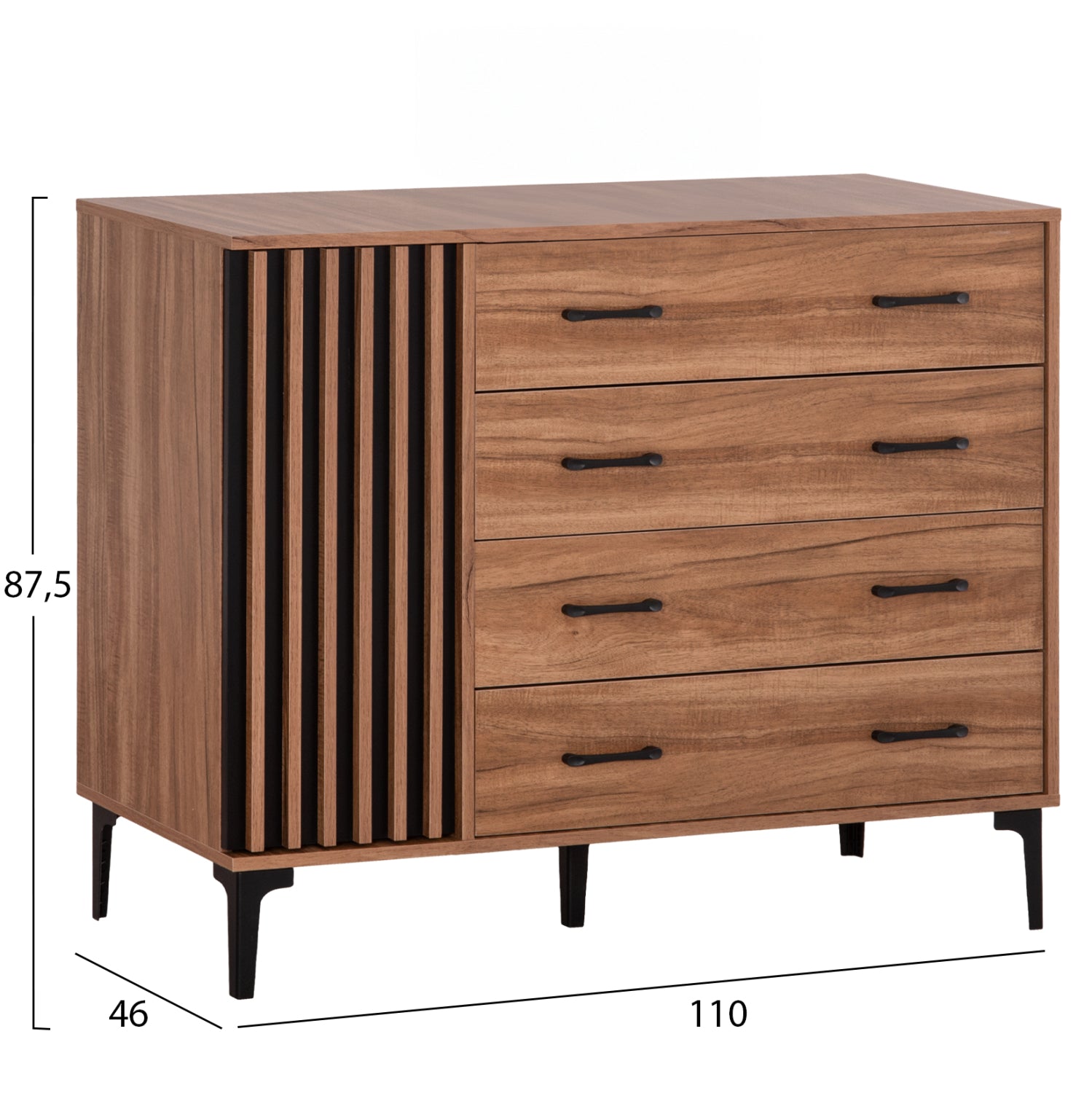 Комплект мебели за спалня от меламинов 6 части harry КГ11213 с матрак 160x200см