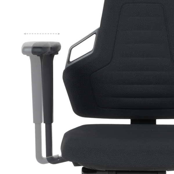 Индустриален ергономичен стол BIMOS NEXXIT 3 - 9031 - черен