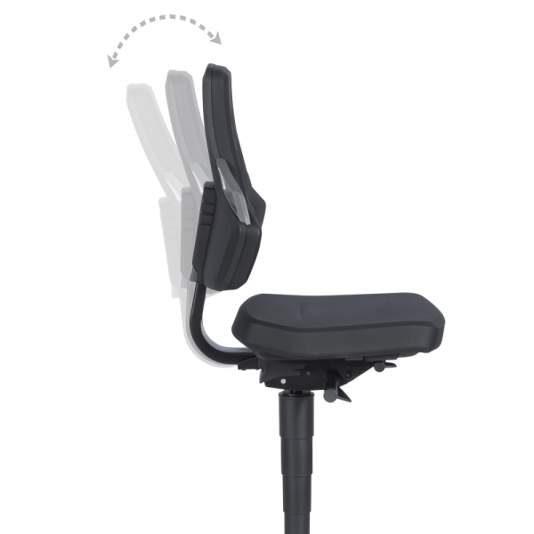 Индустриален ергономичен стол BIMOS NEXXIT 1 - 9030 - черен