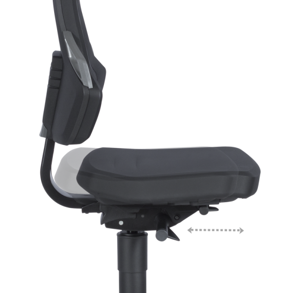 Индустриален ергономичен стол BIMOS NEXXIT 1 - 9030 - черен