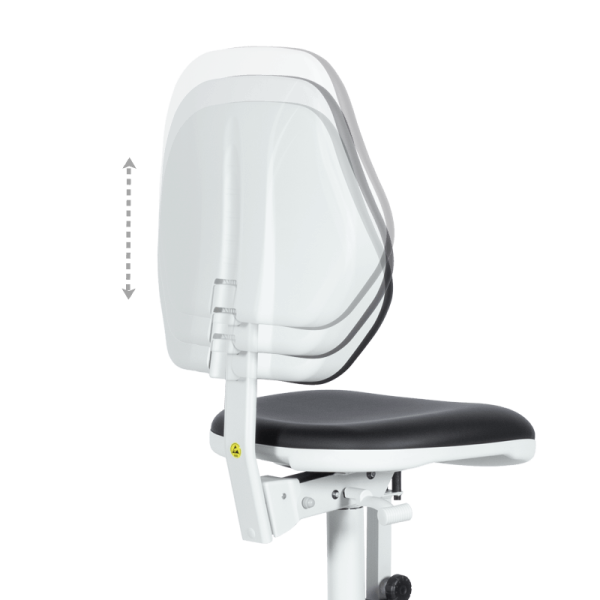 Лабораторен ергономичен стол BIMOS BASIC 3 - 9141 - черен