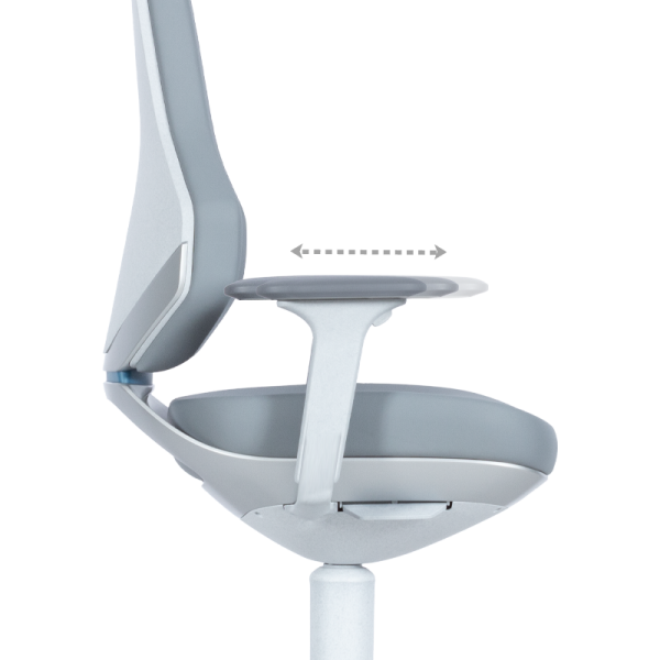 Лабораторен ергономичен стол BIMOS TEXON 2 - 9173R - сив